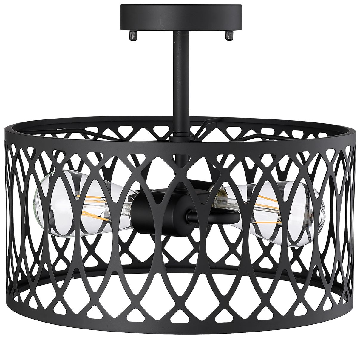Image 4 Millennium Arelyn Semi-Flush Ceiling Mount Matte Black more views