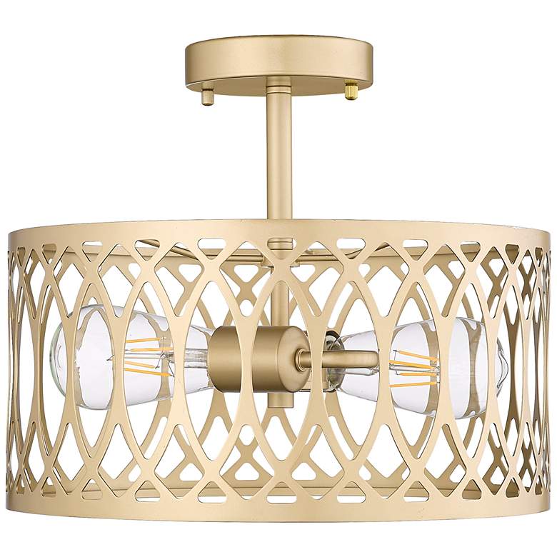 Image 1 Millennium Arelyn Semi-Flush Ceiling Mount Painted Modern Gold