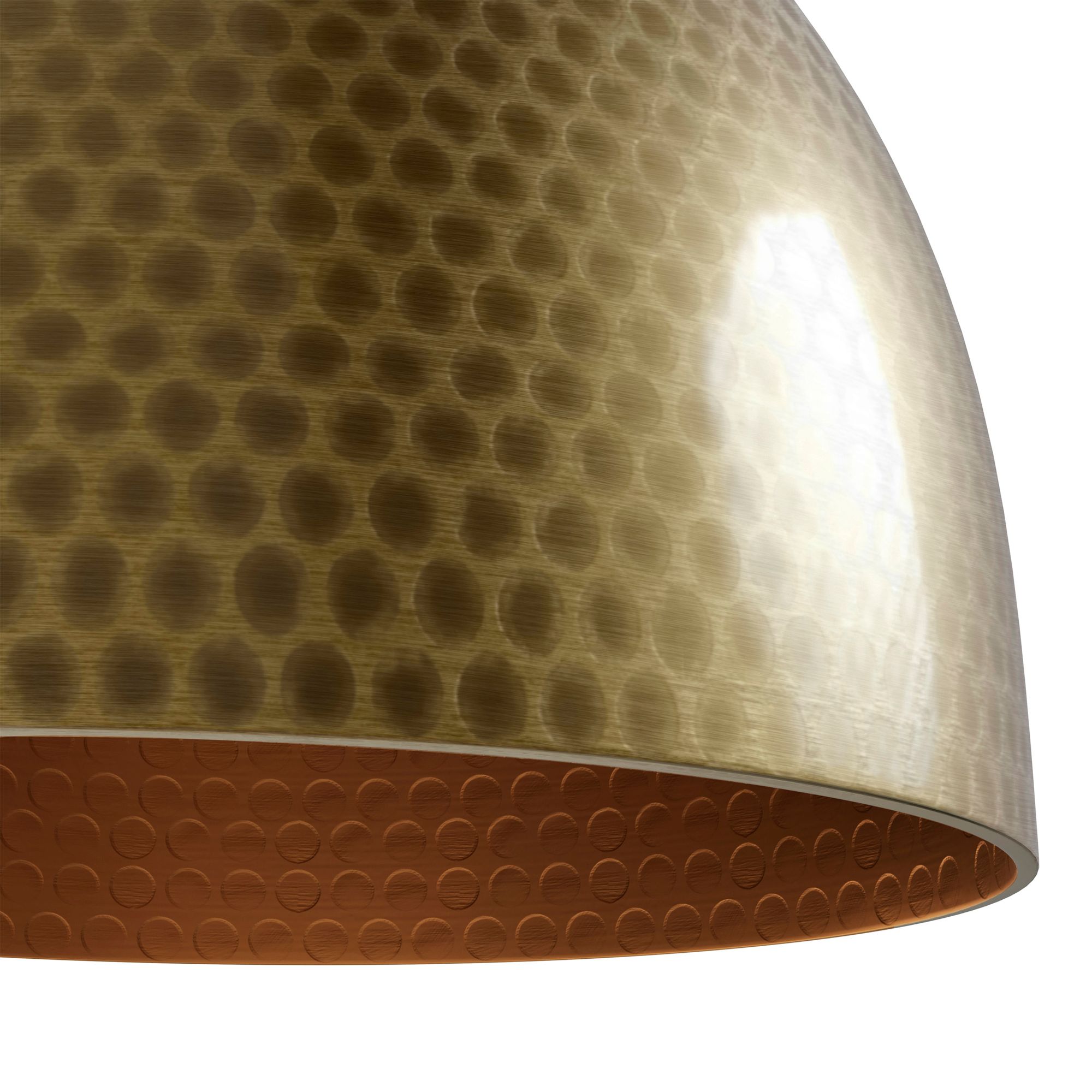 Image 3 Millennium Arrco 3-Light 18" Aged Brass Pendant with Aluminum Shade more views