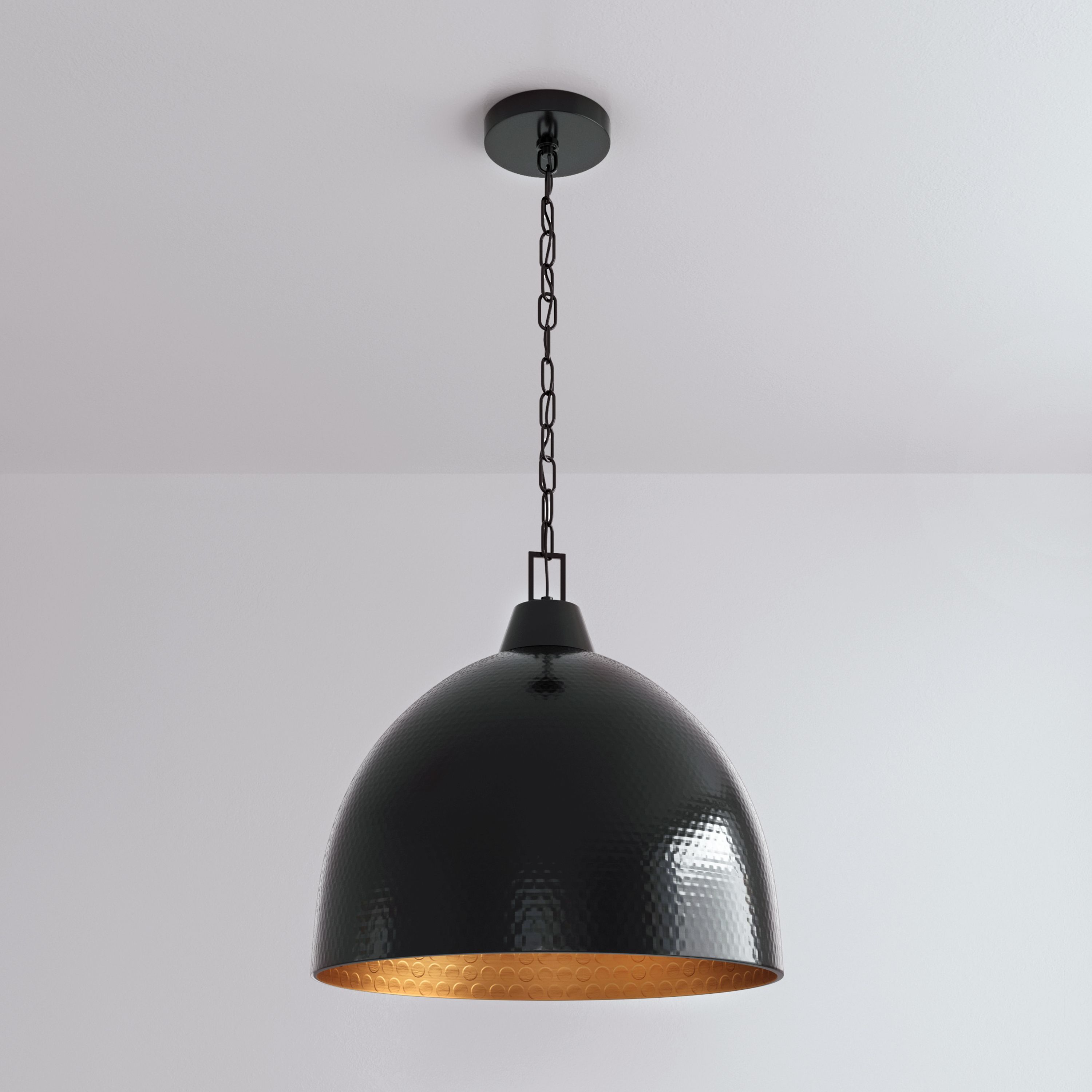 Image 7 Millennium Arrco 3-Light 18" Black Stainless Steel Pendant with Shade more views