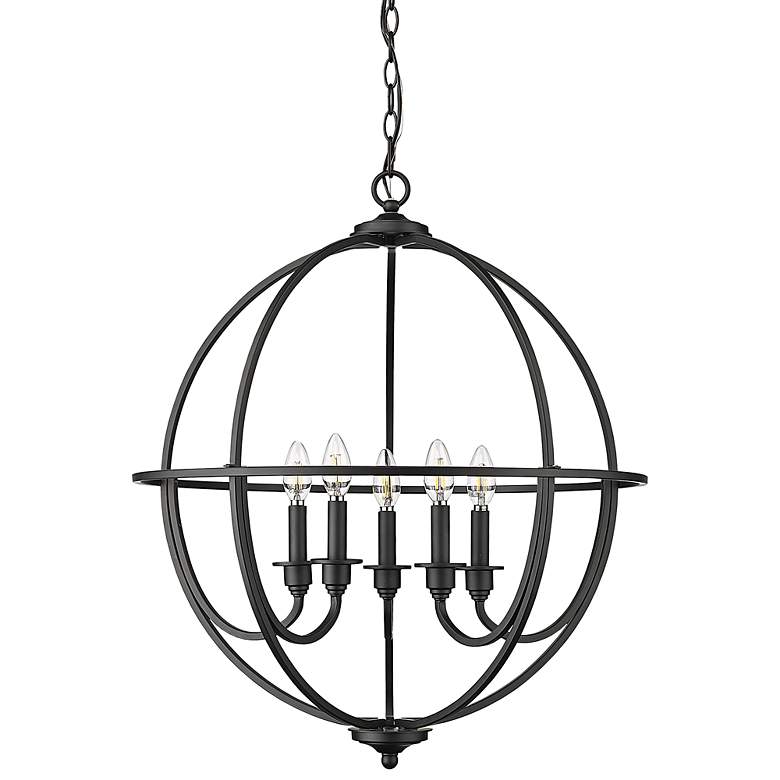 Image 1 Millennium Artemis Chandelier Ceiling Light Black