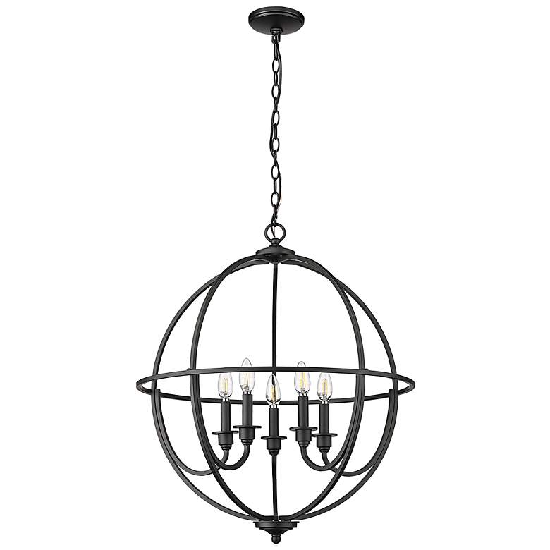 Image 3 Millennium Artemis Chandelier Ceiling Light Black more views