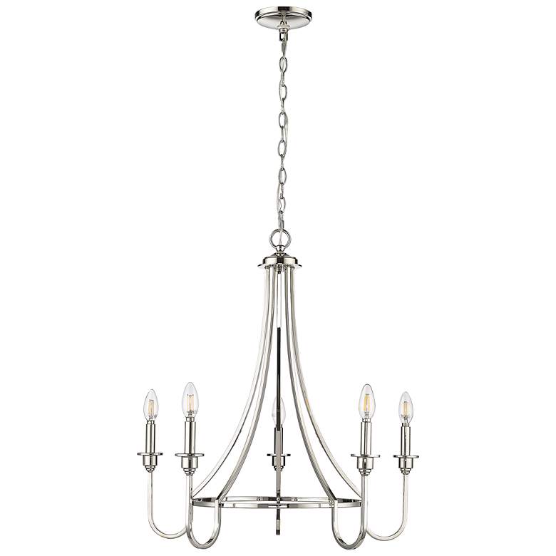 Image 1 Millennium Artemis Chandelier Ceiling Light Nickel