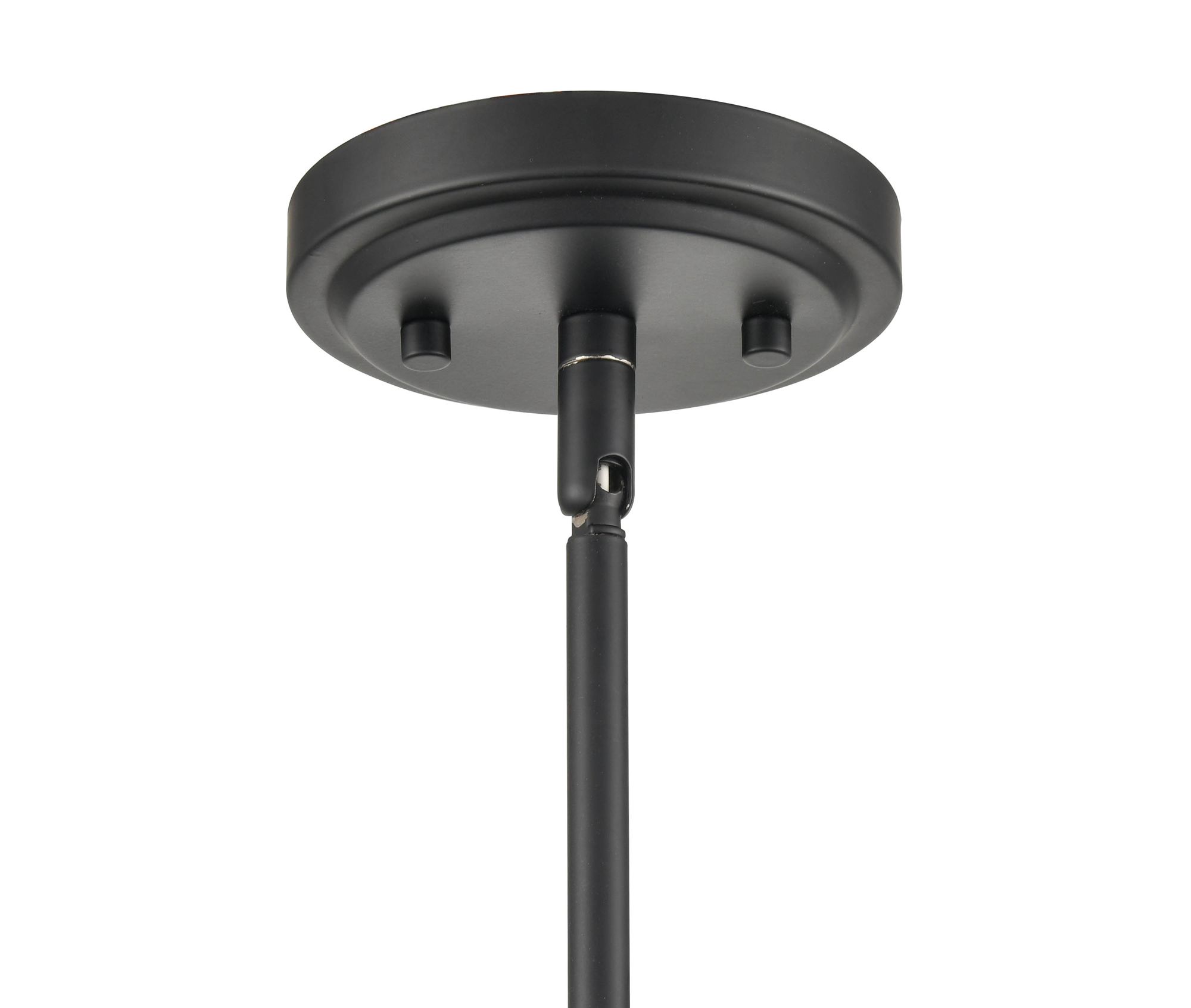 Image 4 Millennium Ashford 1-Light 10" Matte Black Mini Pendant with Glass Sha more views