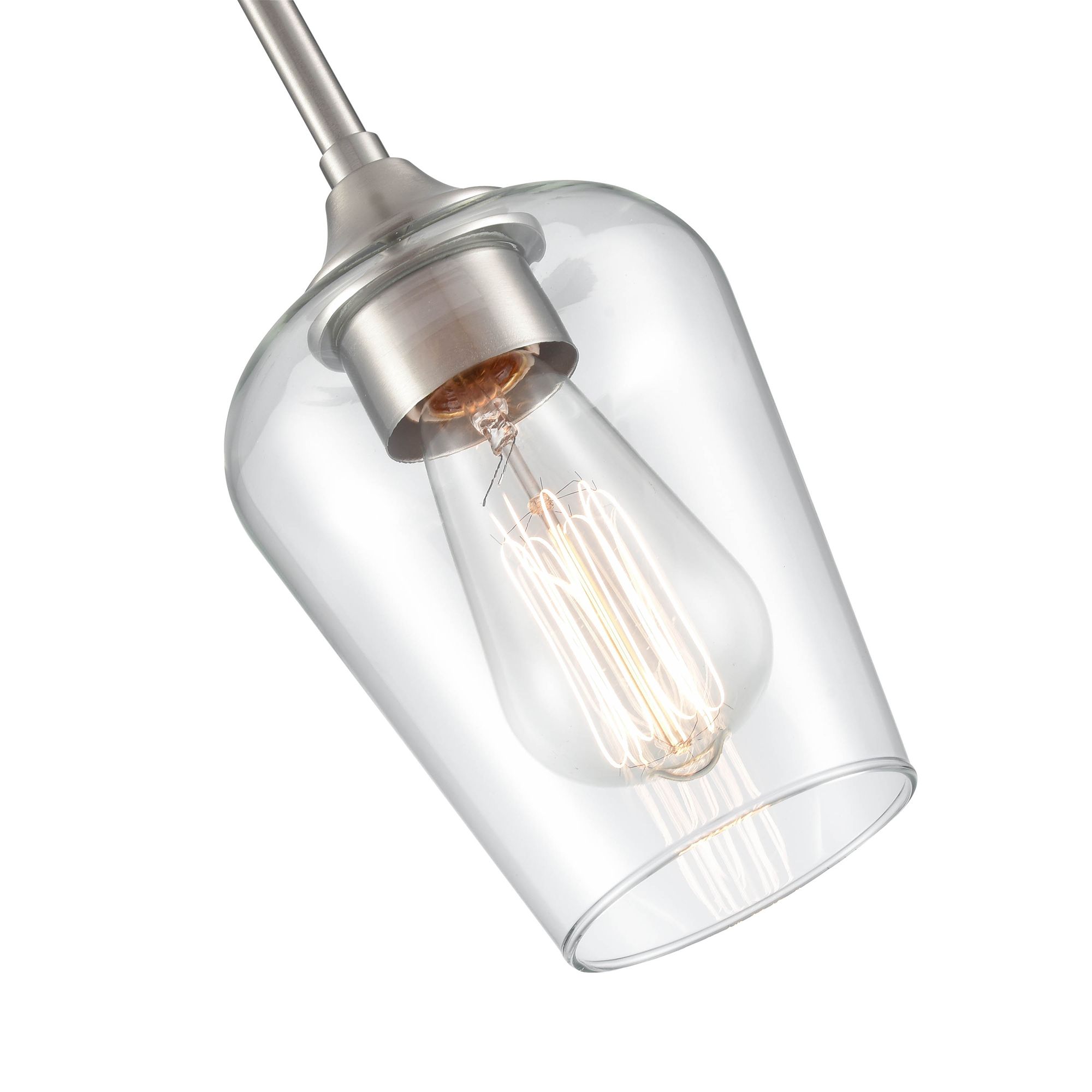 Image 2 Millennium Ashford 1-Light 5.25" Brushed Nickel Mini Pendant with Shad more views