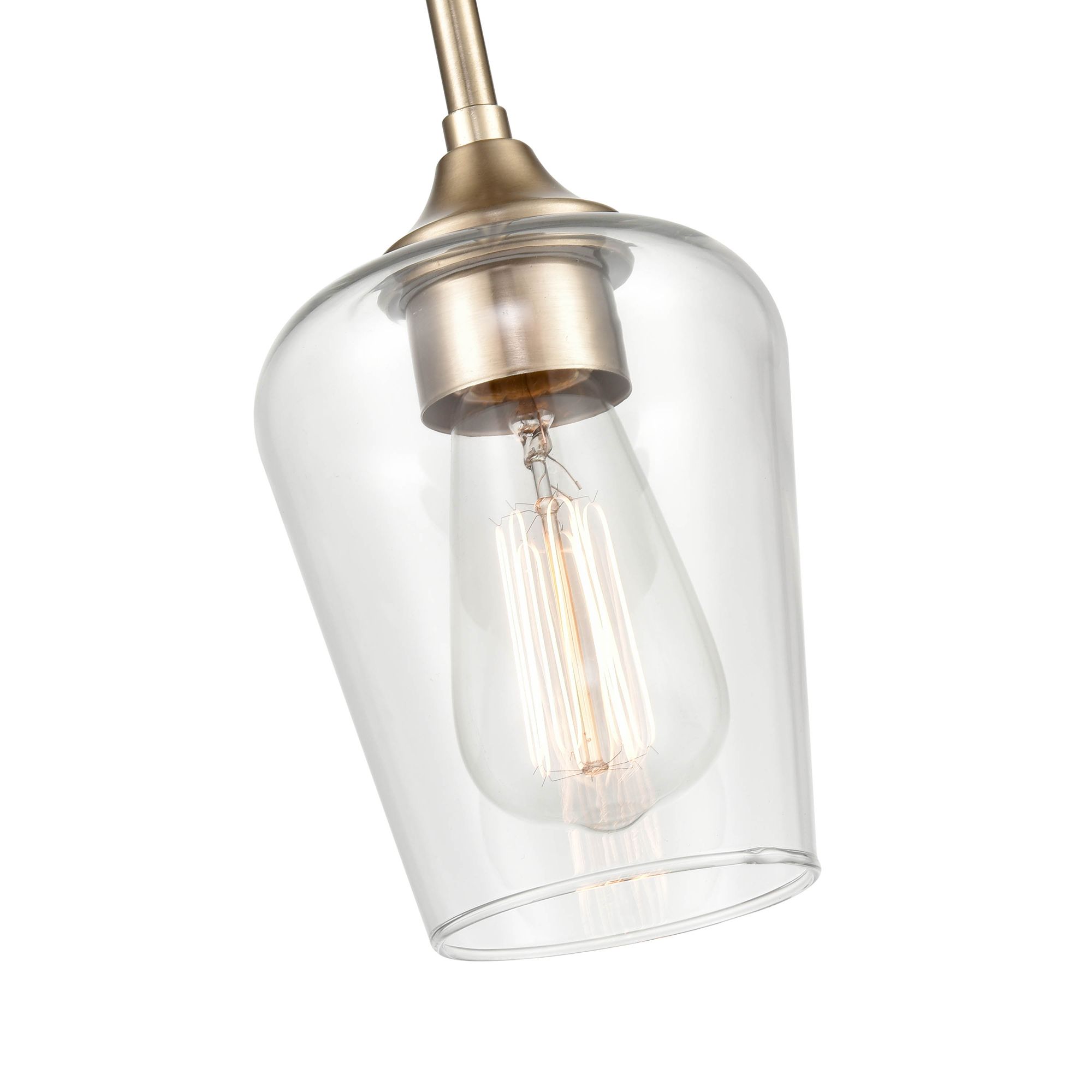 Image 2 Millennium Ashford 1-Light 5.25" Modern Gold Mini Pendant with Glass Shade more views