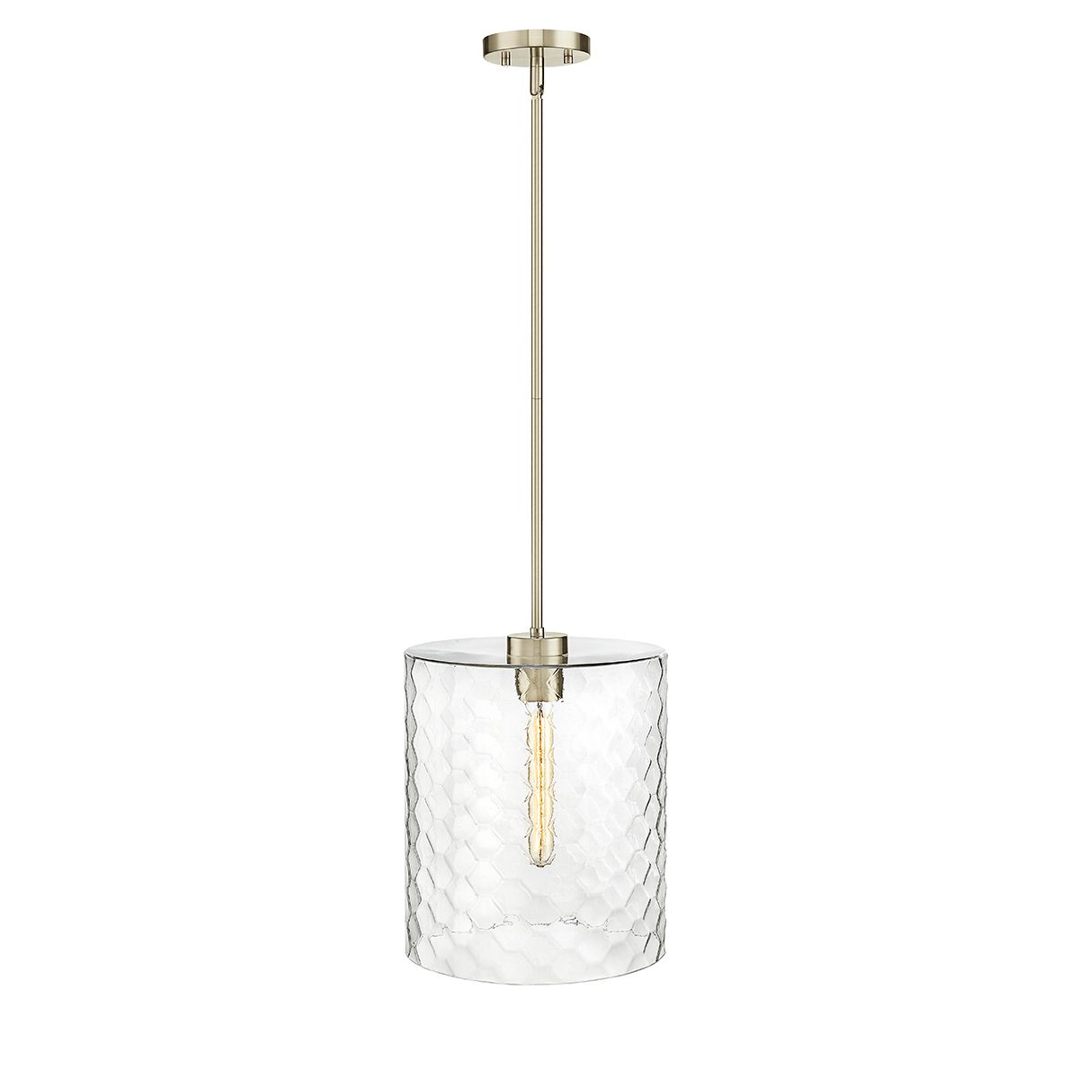 Image 3 Millennium Ashli 1-Light 12" Modern Gold Pendant with Glass Shade more views