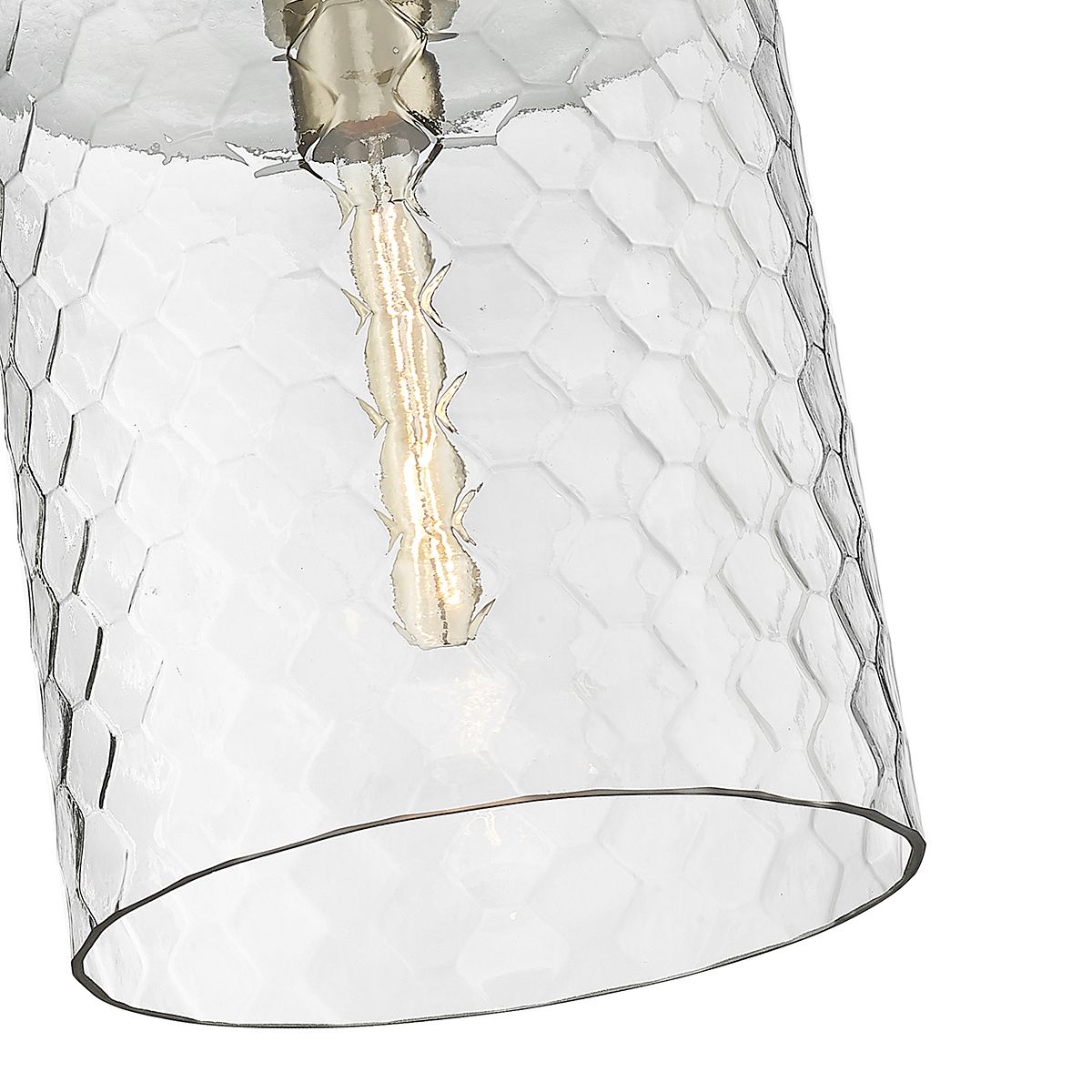 Image 4 Millennium Ashli 1-Light 12" Modern Gold Pendant with Glass Shade more views