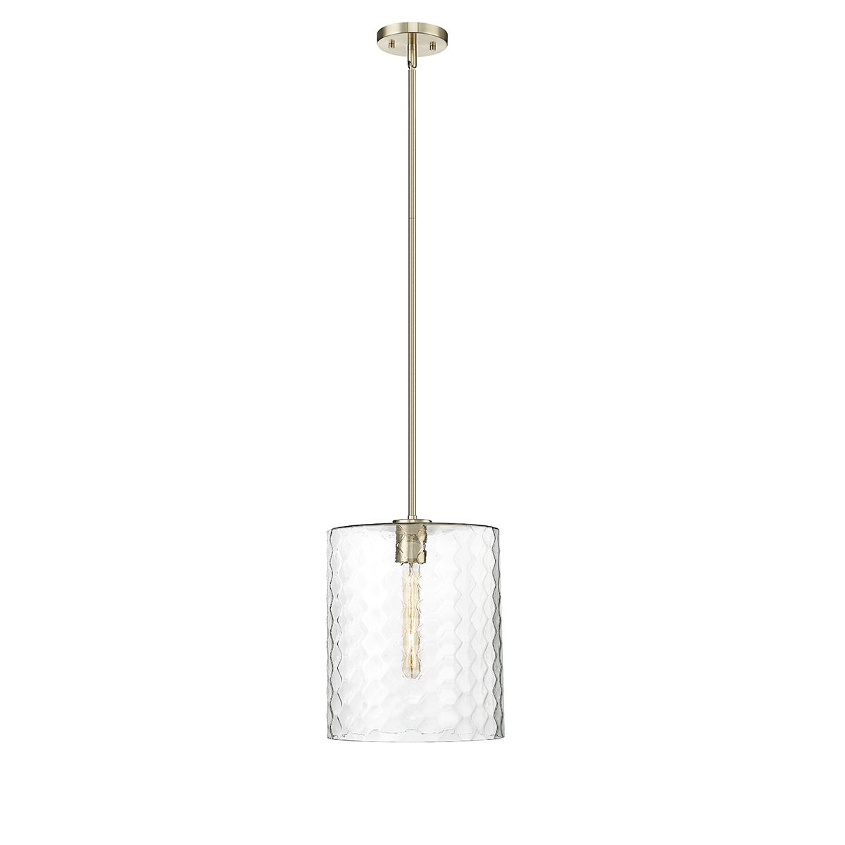 Image 5 Millennium Ashli 1-Light 12" Modern Gold Pendant with Glass Shade more views