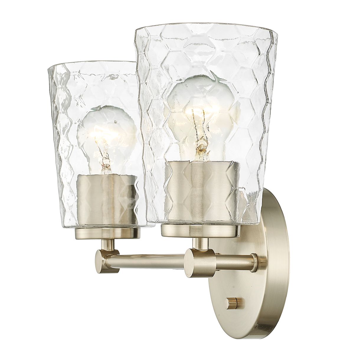 Image 3 Millennium Ashli 2-Light 13.5" Modern Gold Vanity Light with Glass Shade more views