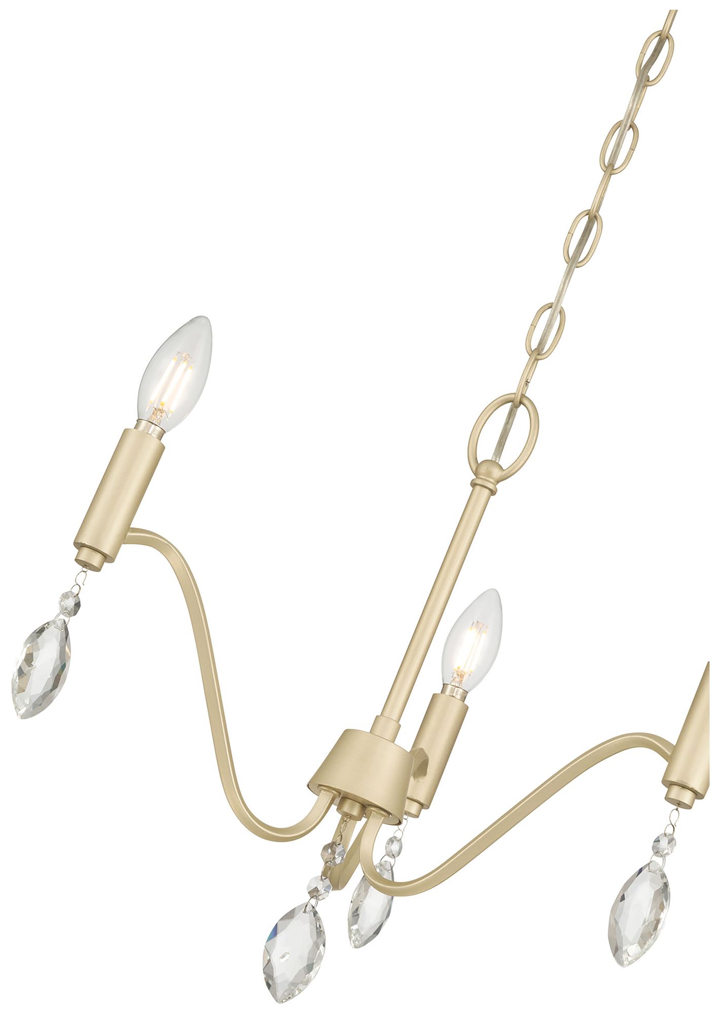 Image 6 Millennium Aureline 3-Light 17.25" Aged Silver Chandelier more views