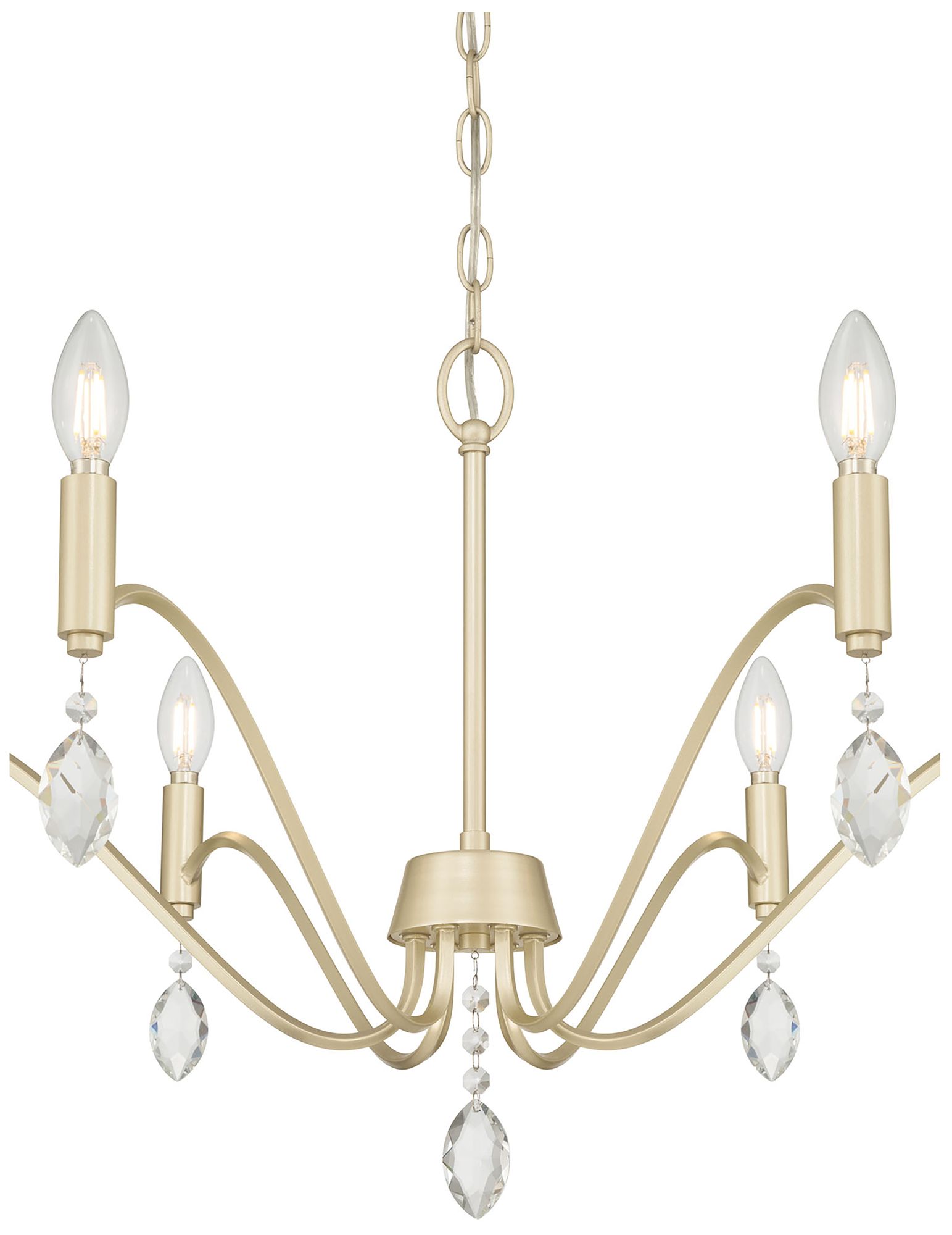 Image 4 Millennium Aureline 6-Light 28" Aged Silver Chandelier more views
