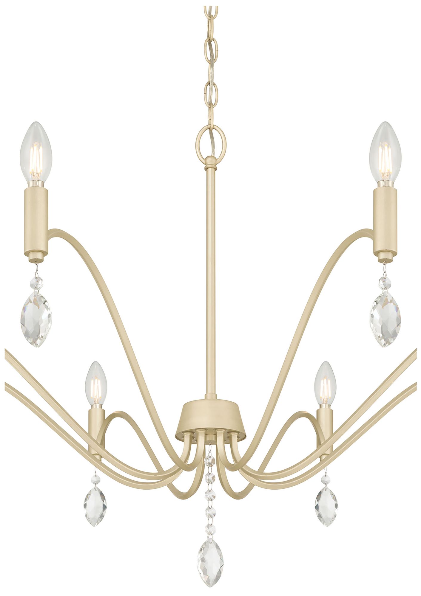 Image 4 Millennium Aureline 8-Light 35.5" Aged Silver Chandelier more views