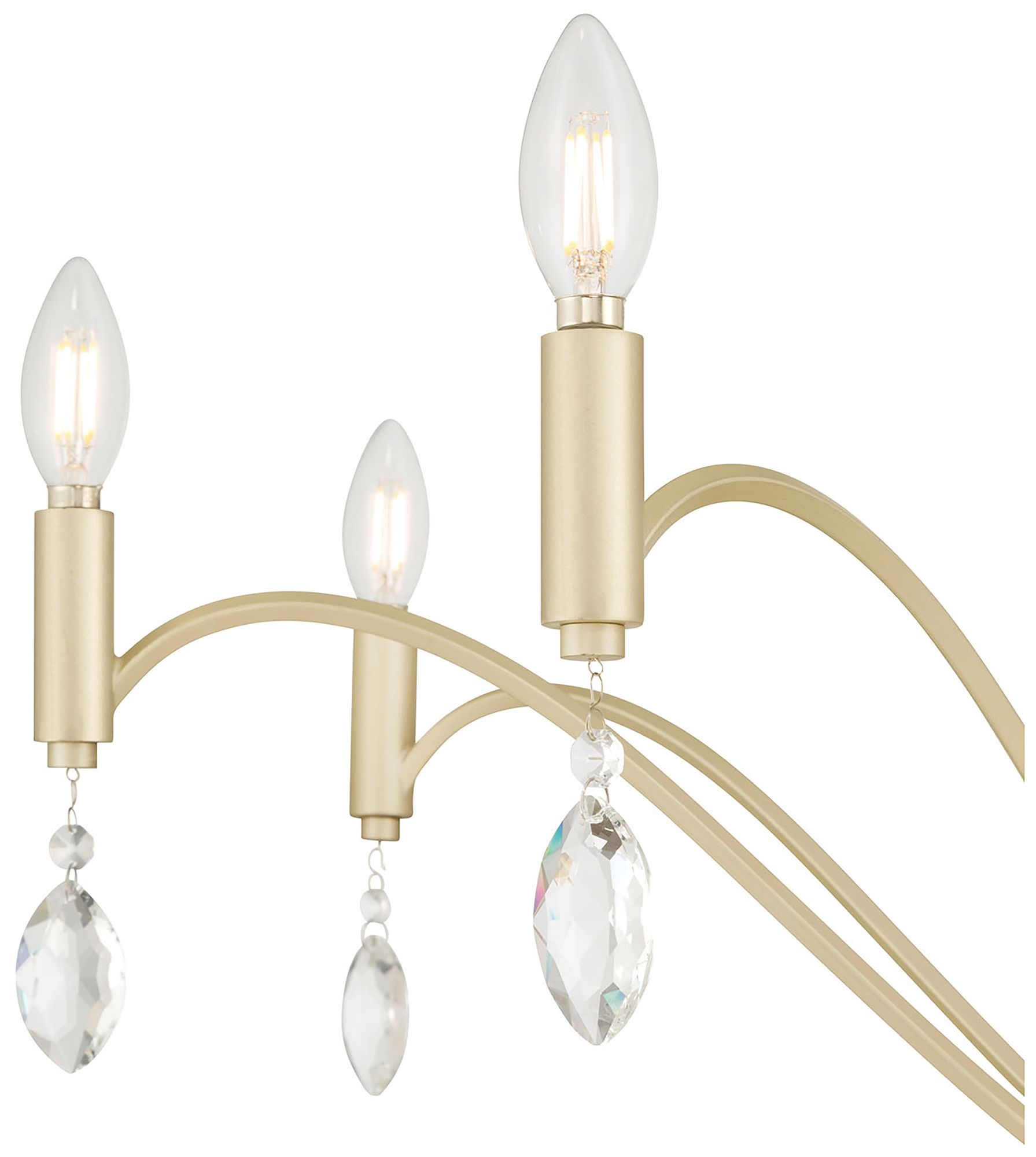 Image 5 Millennium Aureline 8-Light 35.5" Aged Silver Chandelier more views