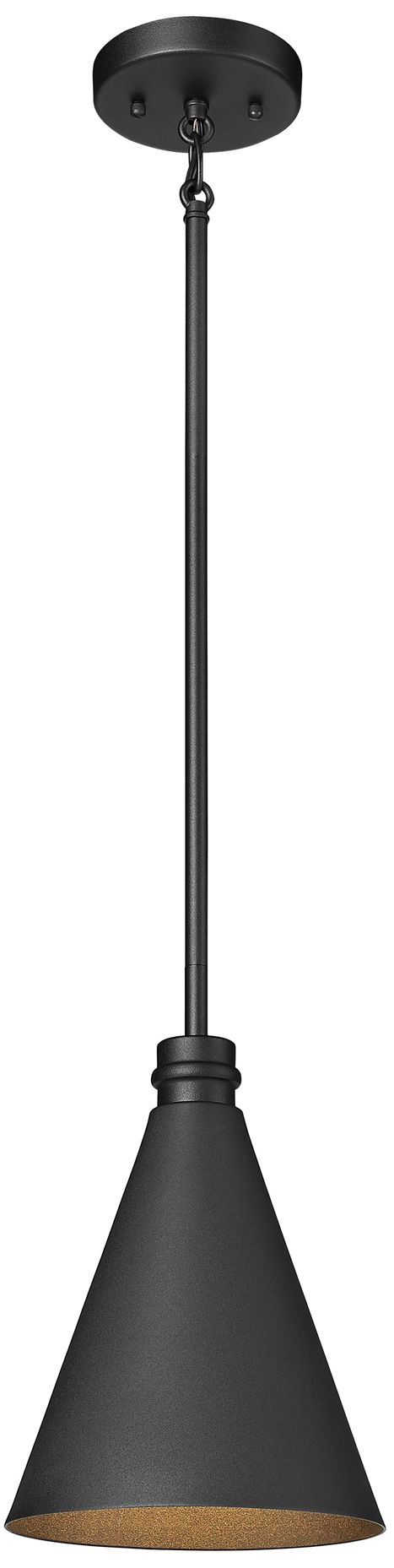 Millennium Axston 1-Light 12.25" Textured Black Outdoor Hanging Lantern