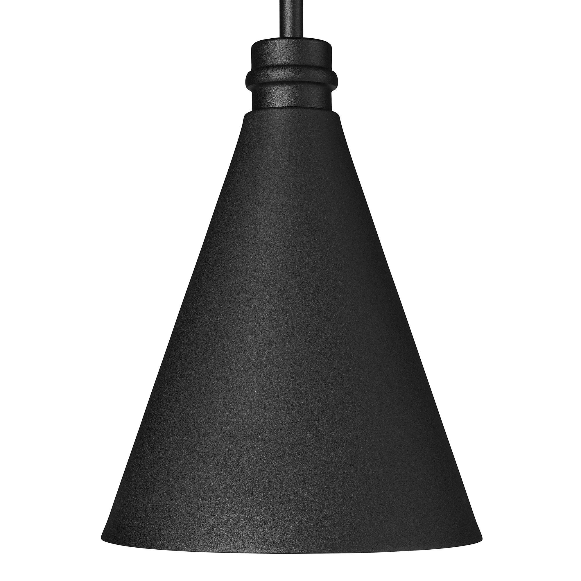 Image 2 Millennium Axston 1-Light 12.25" Textured Black Outdoor Hanging Lantern more views