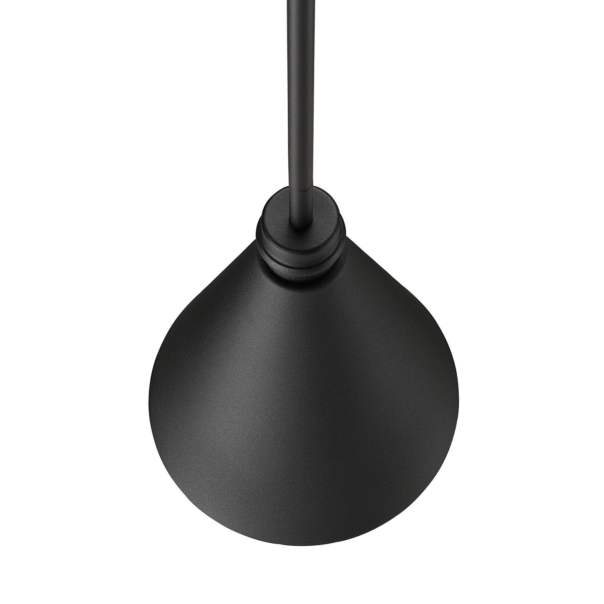 Image 3 Millennium Axston 1-Light 12.25" Textured Black Outdoor Hanging Lantern more views