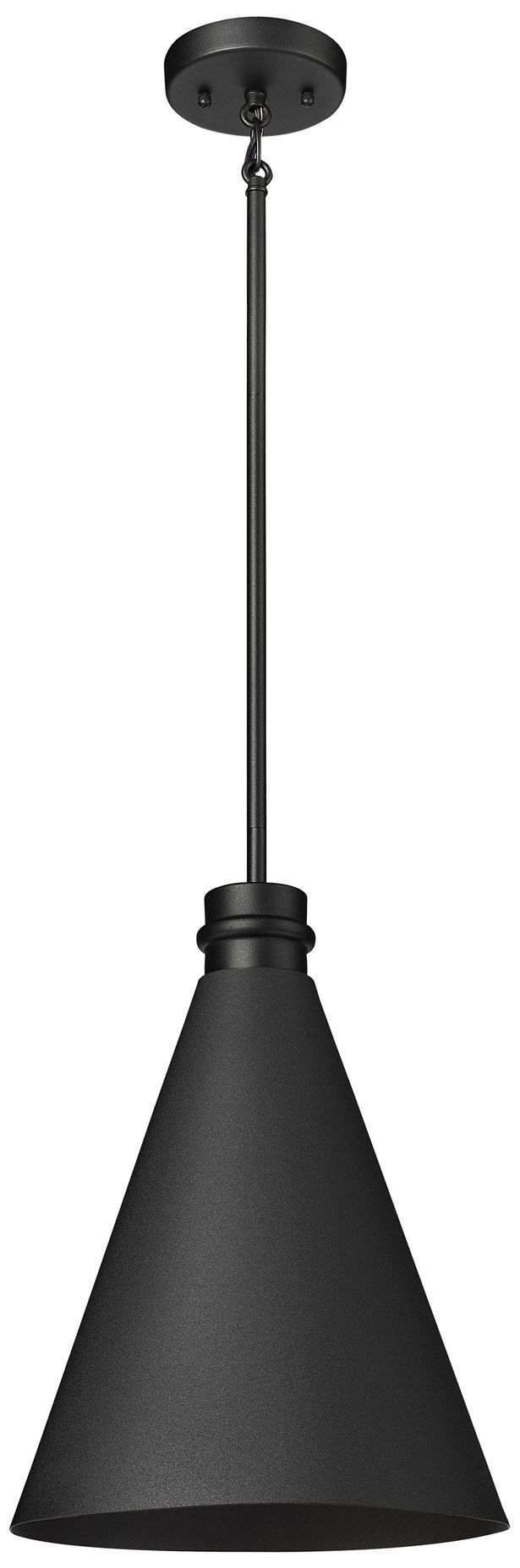 Thumbnail1 of Millennium Axston 1-Light 17.5" Textured Black Outdoor Hanging Lantern