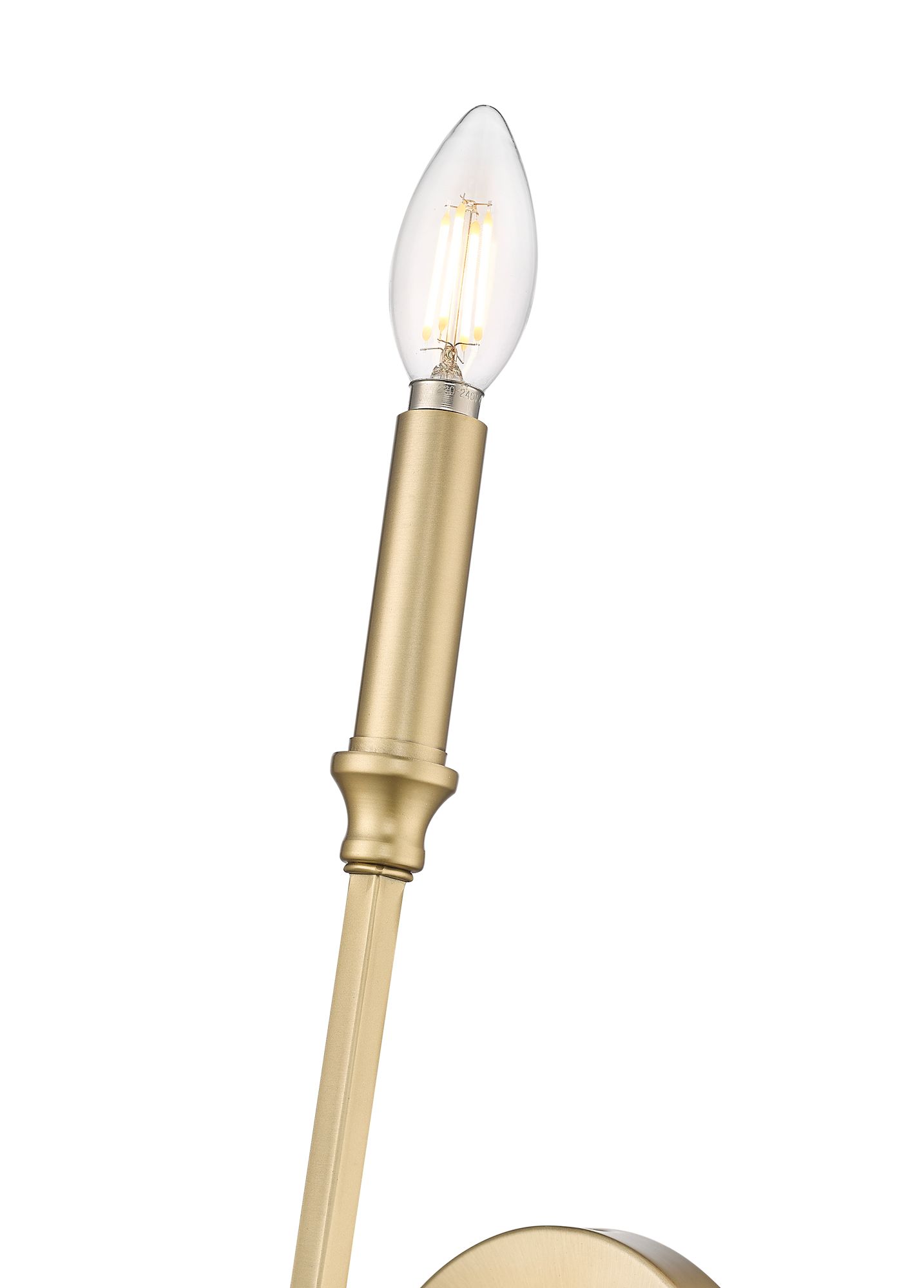 Image 5 Millennium Azara 1-Light 5" Vintage Brass Wall Sconce more views