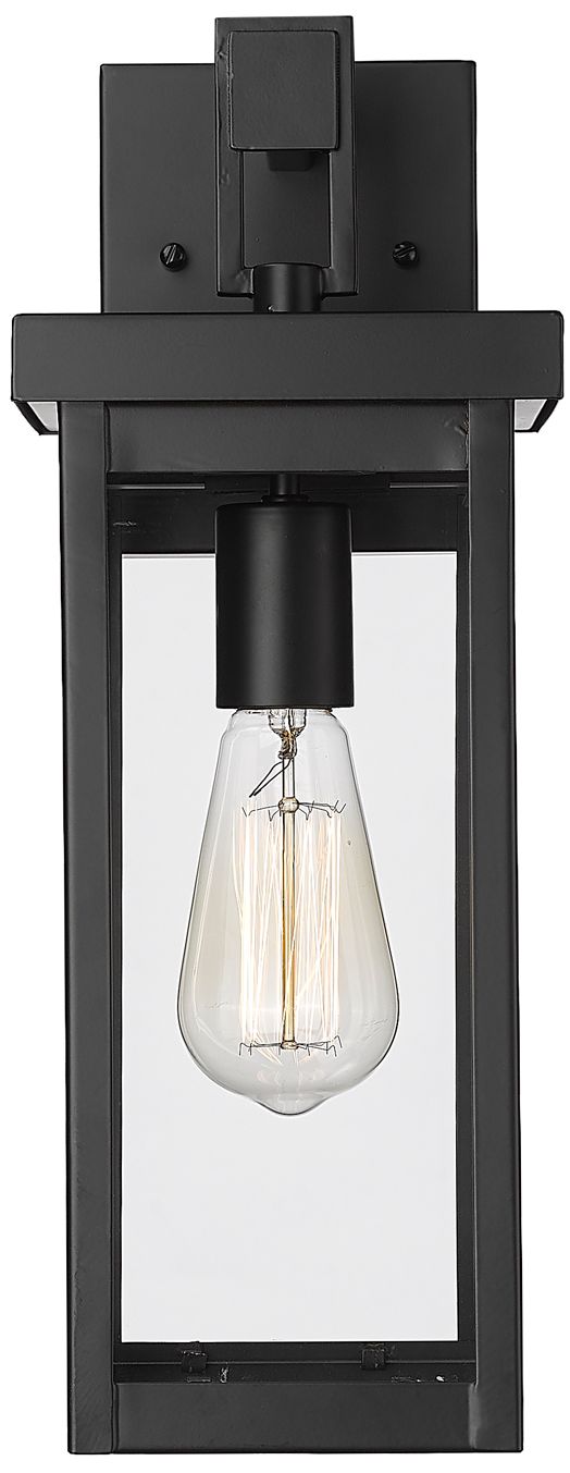 Millennium Barkeley 1-Light 16" Powder Coated Black Outdoor Wall Sconce