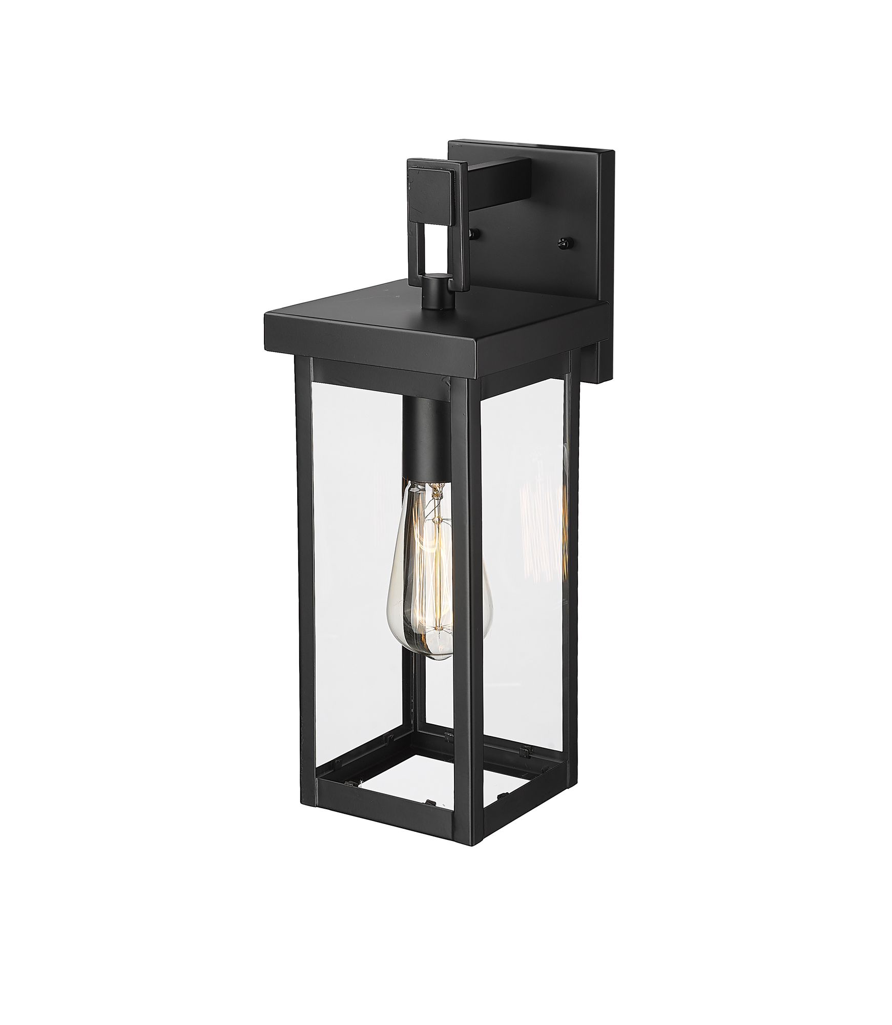 Image 3 Millennium Barkeley 1-Light 16" Powder Coated Black Outdoor Wall Sconce more views