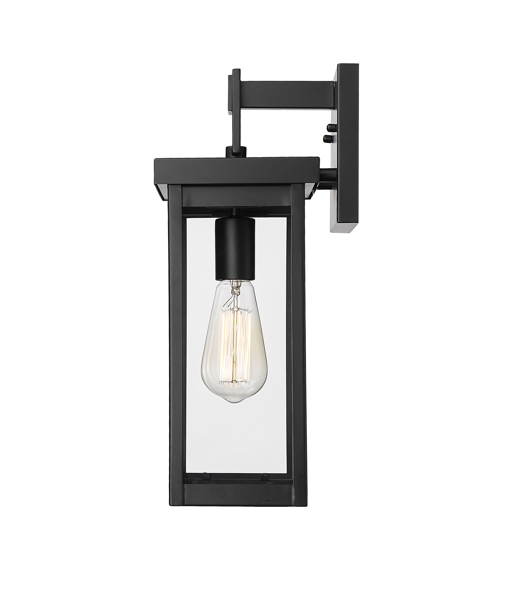 Image 4 Millennium Barkeley 1-Light 16" Powder Coated Black Outdoor Wall Sconce more views