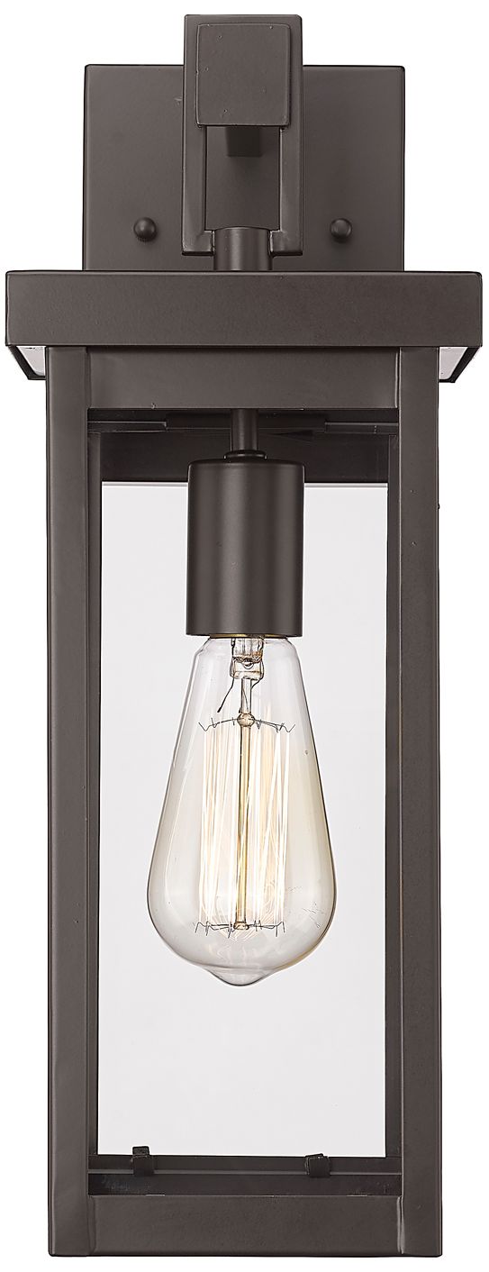 Millennium Barkeley 1-Light 16" Powder Coated Bronze Outdoor Wall Sconce