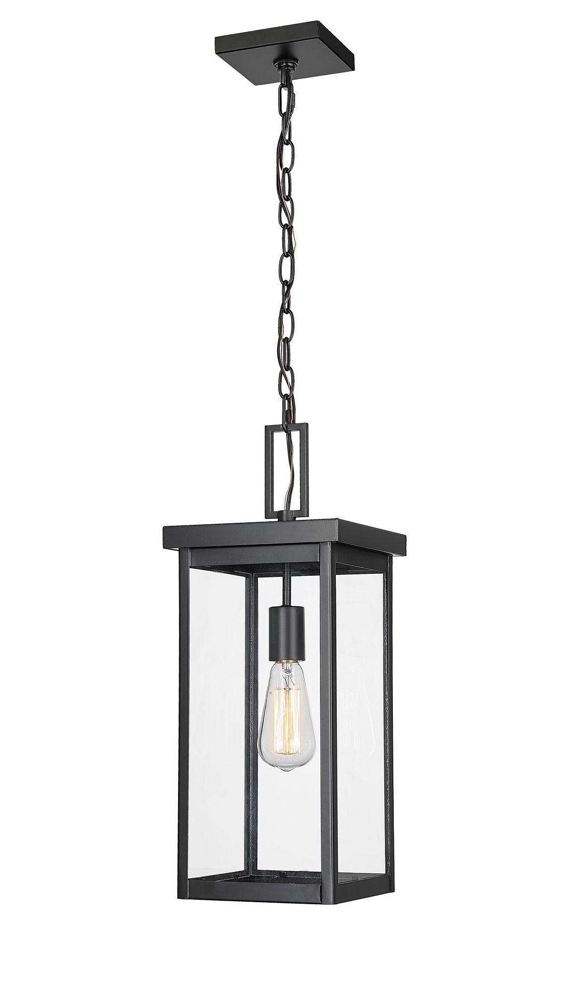 Image 3 Millennium Barkeley 1-Light 20" Powder Coated Black Outdoor Hanging Lantern more views