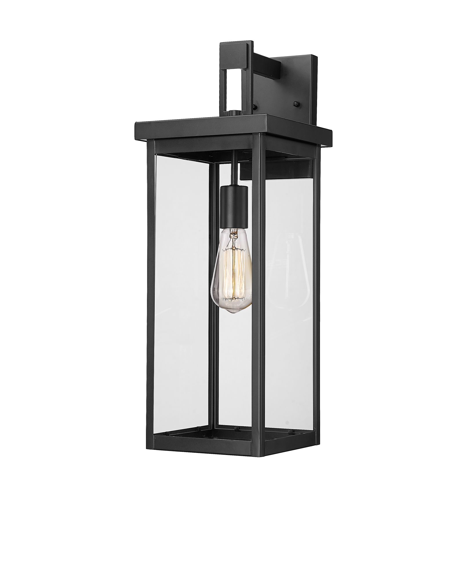 Image 2 Millennium Barkeley 1-Light 22" Powder Coated Black Outdoor Wall Sconce more views