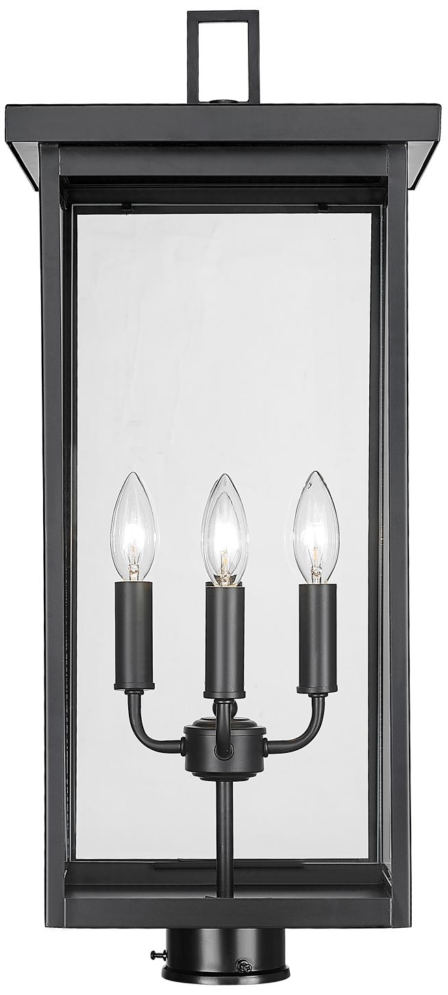 Millennium Barkeley 4-Light 26.25" Powder Coated Black Outdoor Post Lantern