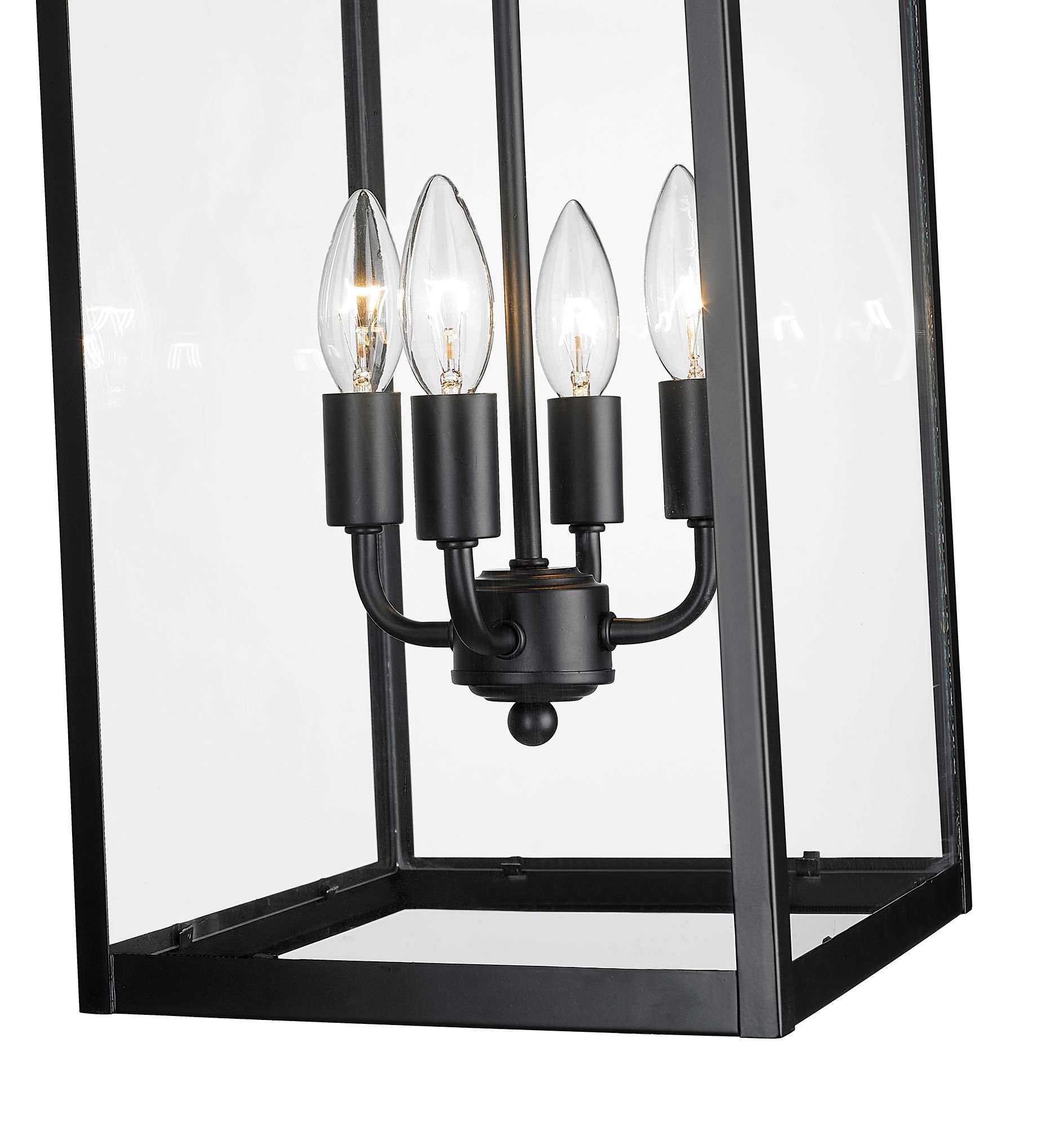 Image 6 Millennium Barkeley 4-Light 27" Powder Coated Black Outdoor Hanging Lantern more views