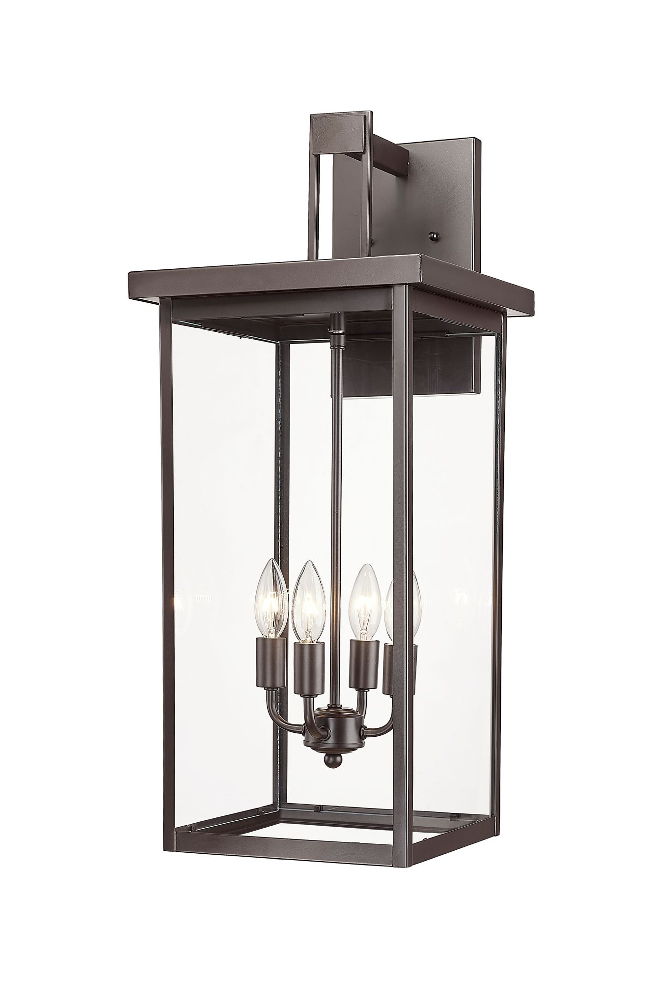 Image 2 Millennium Barkeley 4-Light 27" Powder Coated Bronze Outdoor Wall Sconce more views