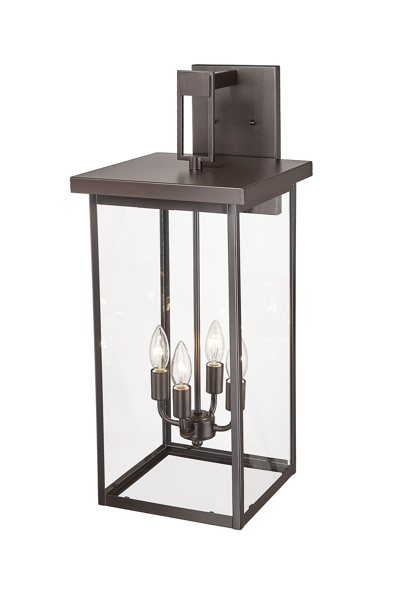 Image 3 Millennium Barkeley 4-Light 27" Powder Coated Bronze Outdoor Wall Sconce more views