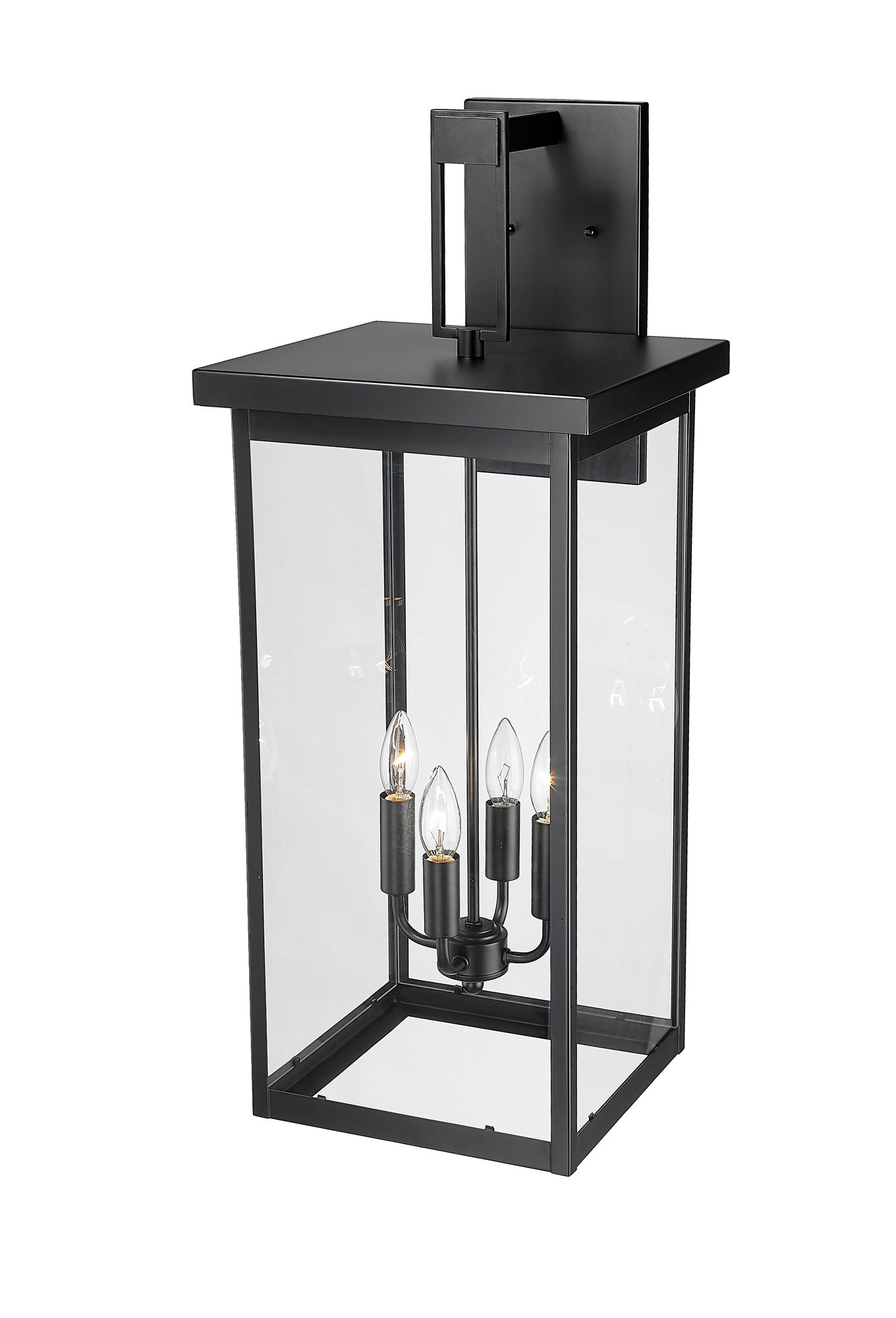 Image 3 Millennium Barkeley 4-Light 30" Powder Coated Black Outdoor Wall Sconce more views