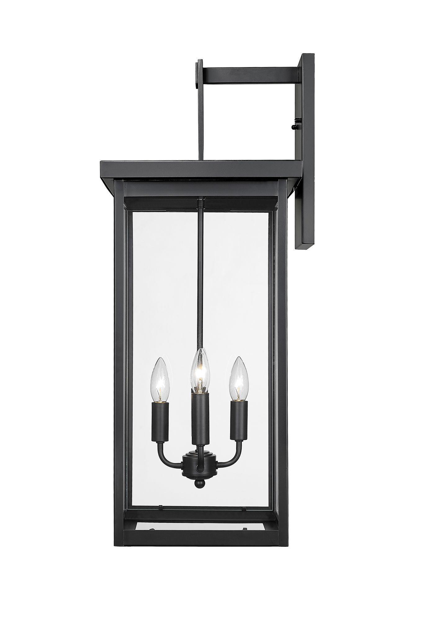 Image 4 Millennium Barkeley 4-Light 30" Powder Coated Black Outdoor Wall Sconce more views