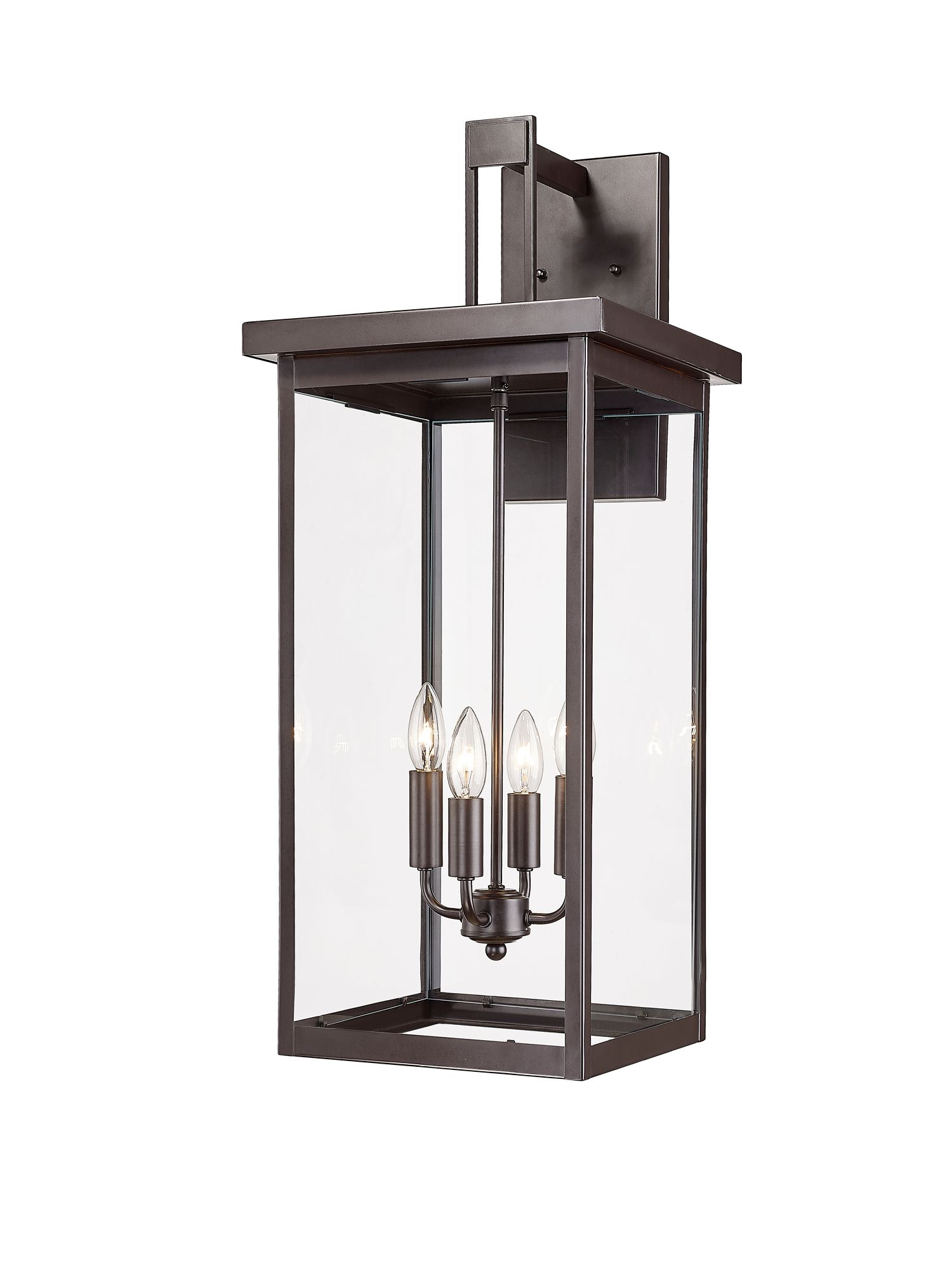 Image 2 Millennium Barkeley 4-Light 30" Powder Coated Bronze Outdoor Wall Sconce more views