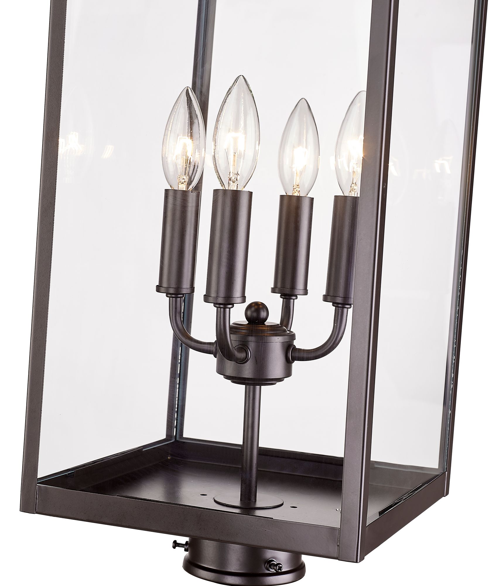 Millennium Barkeley 4-Lt 26.25" Powder Coated Bronze Outdoor Post Lantern