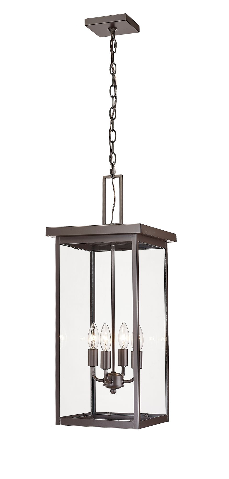 Image 2 Millennium Barkeley 4-Lt 27" Powder Coated Bronze Outdoor Hanging Lantern more views