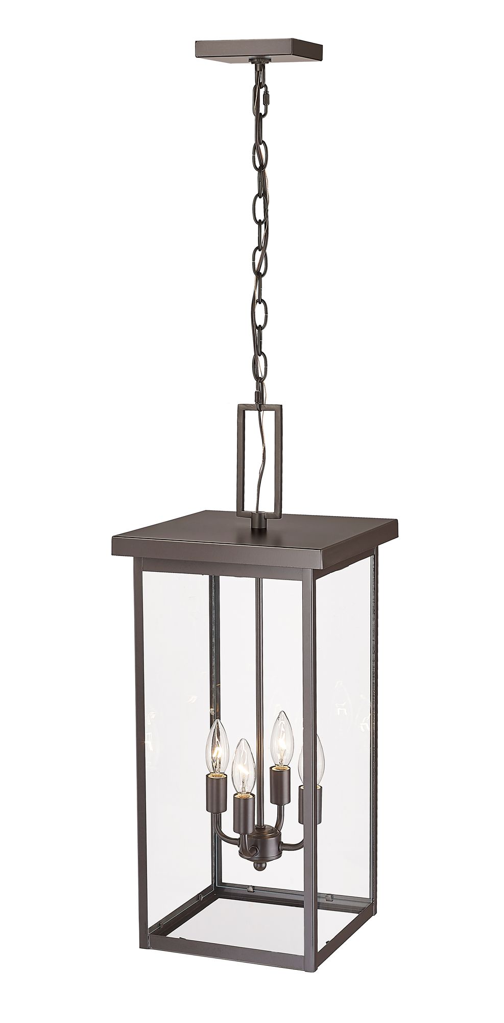 Image 4 Millennium Barkeley 4-Lt 27" Powder Coated Bronze Outdoor Hanging Lantern more views