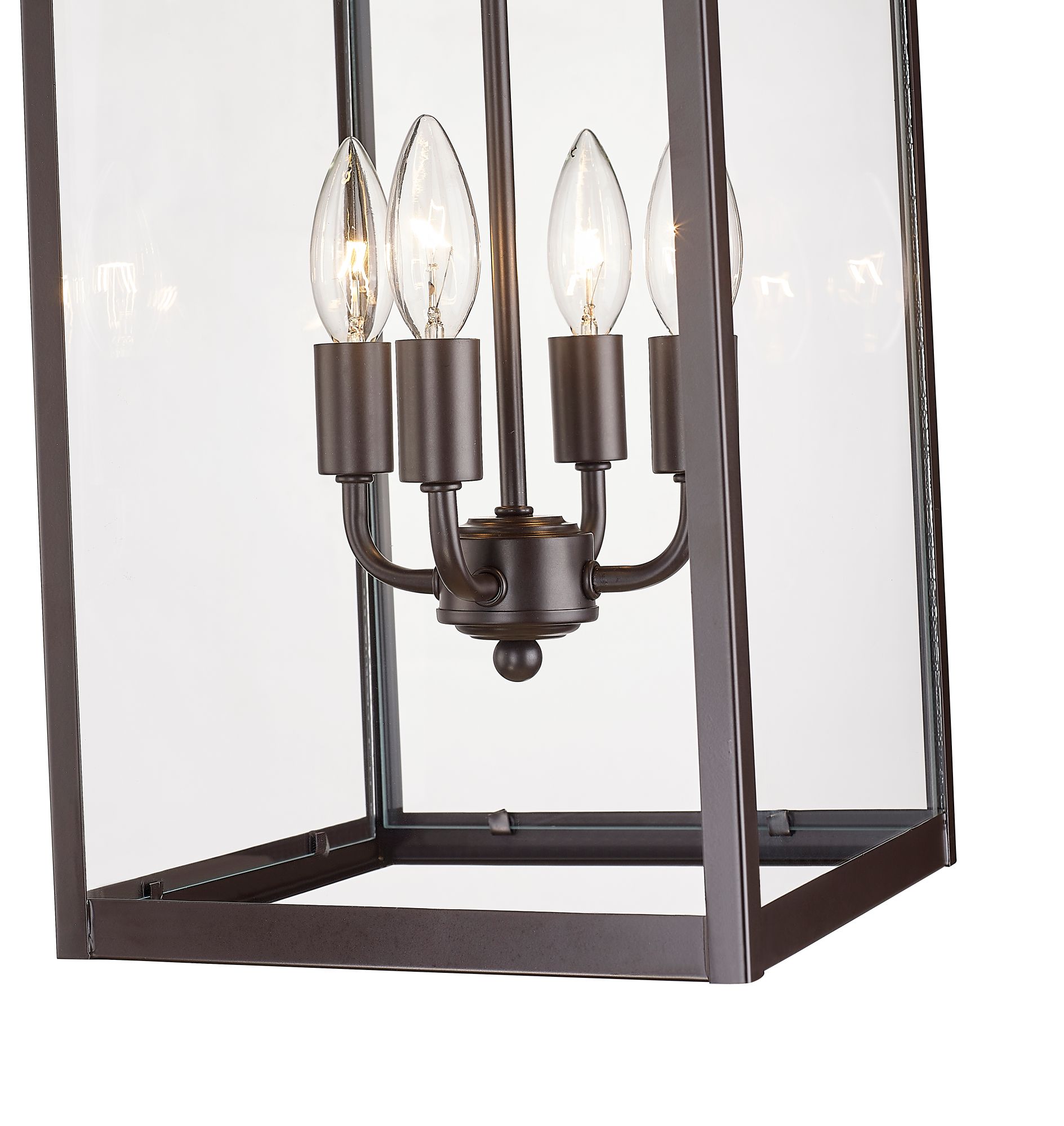 Image 5 Millennium Barkeley 4-Lt 27" Powder Coated Bronze Outdoor Hanging Lantern more views