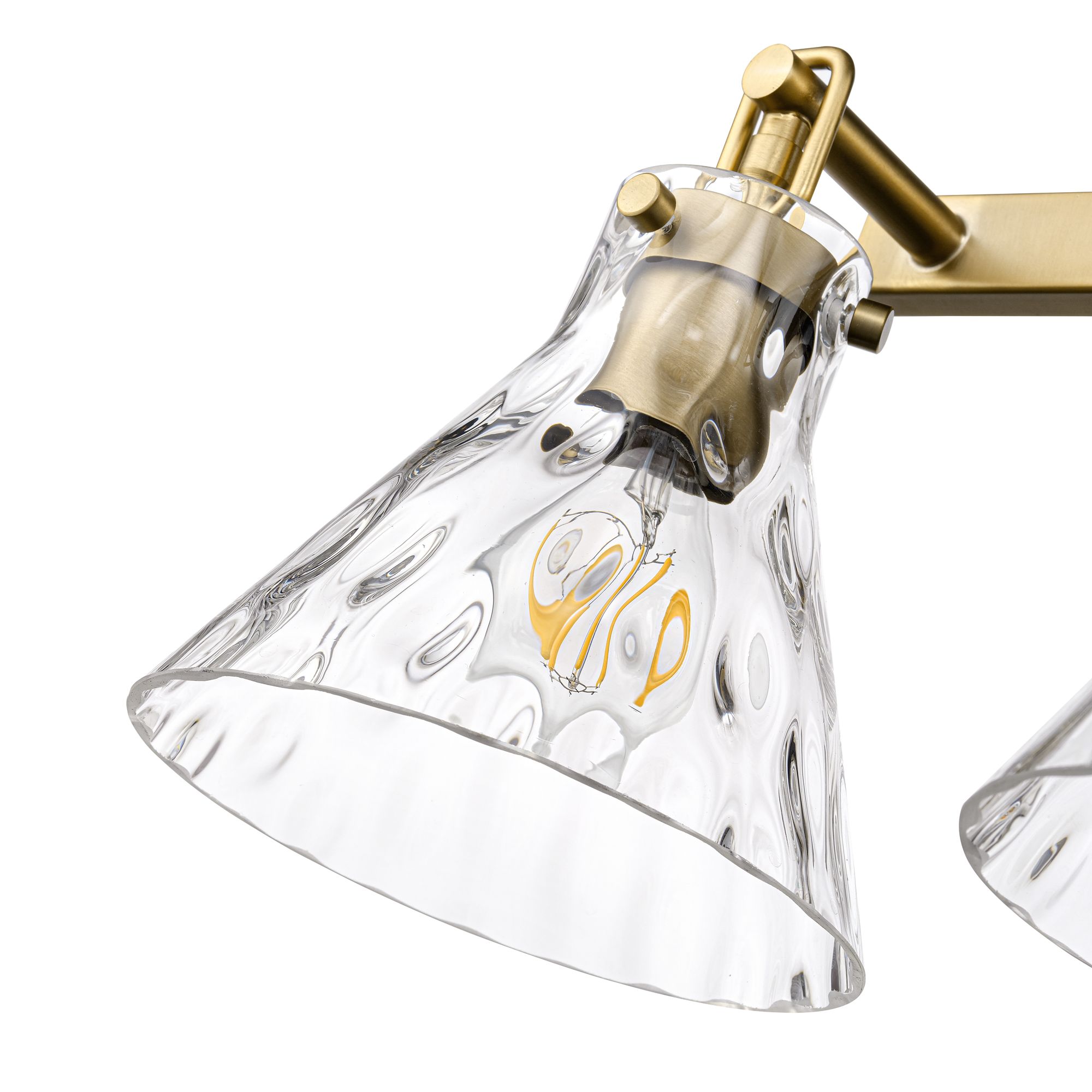 Millennium Barlon 4-Light 34.75" Vintage Brass Vanity Light with Shade