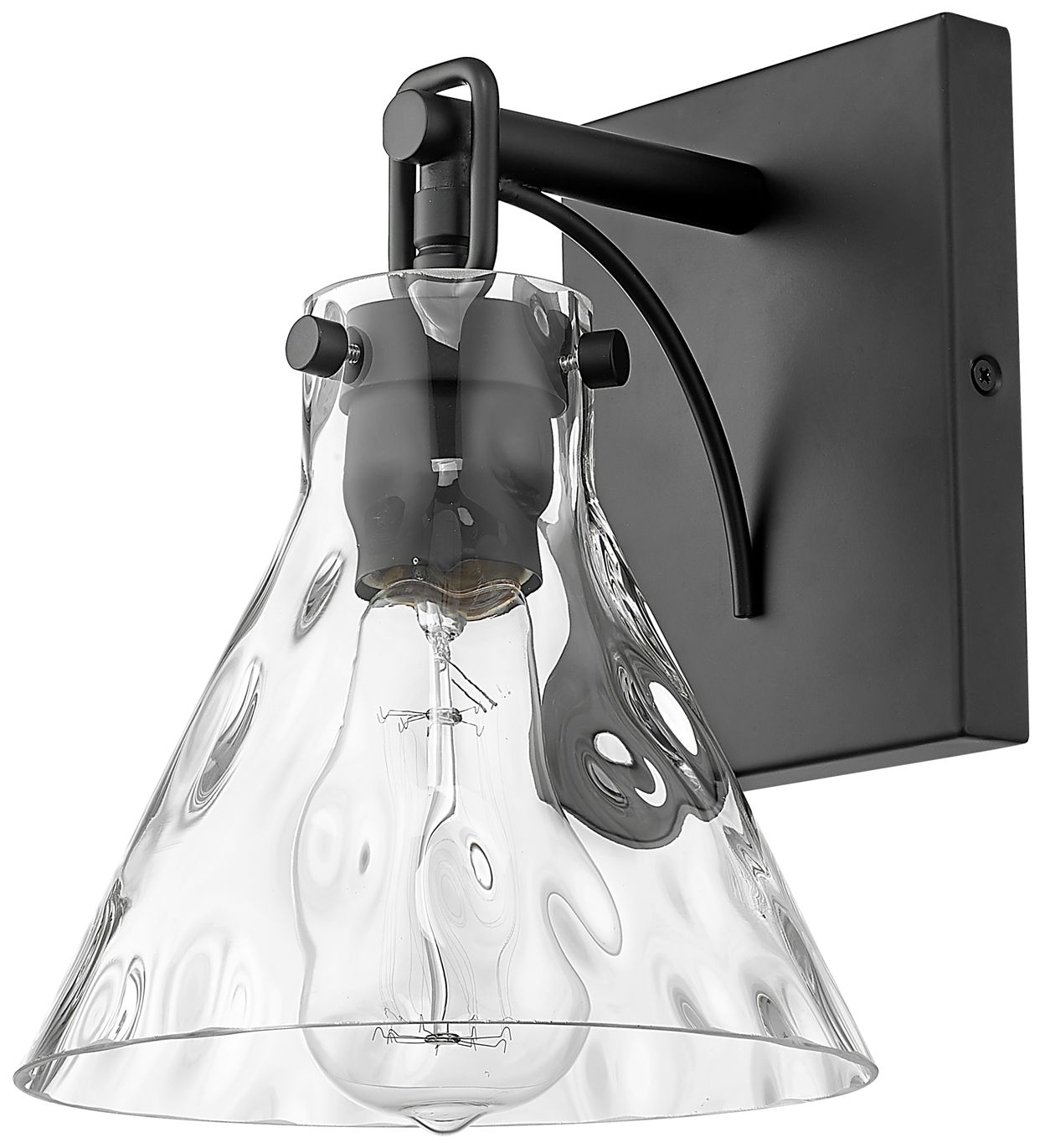 Image 3 Millennium Barlon Wall Sconce  Black more views