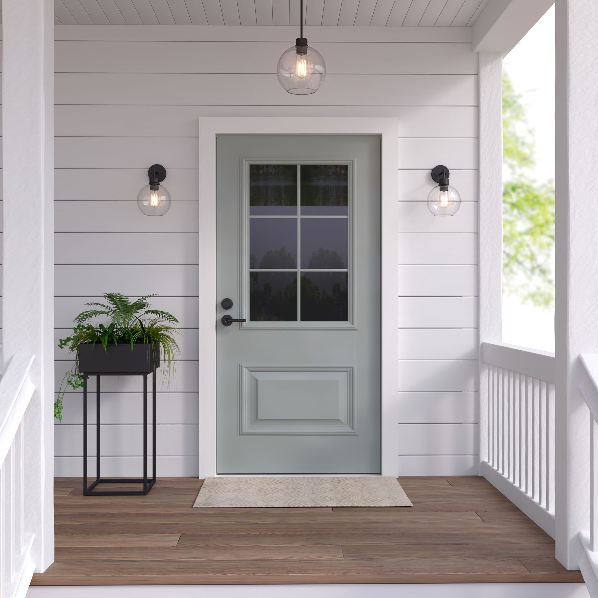 Thumbnail3 of Millennium Basin 1-Light 13.1" Powder Coated Black Outdoor Wall Sconce more views