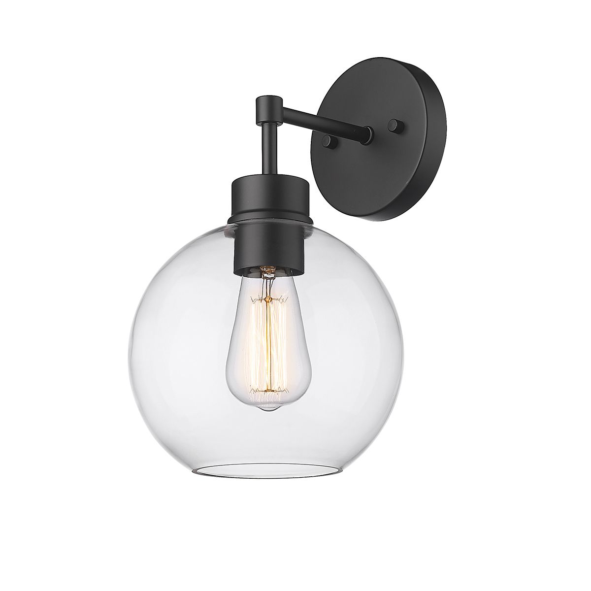 Millennium Basin 1-Light 13.1" Powder Coated Black Outdoor Wall Sconce