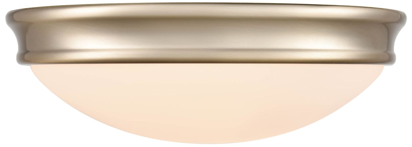 Millennium Baumann 2-Light 12.5" Modern Gold Flush Mount with Glass Sh