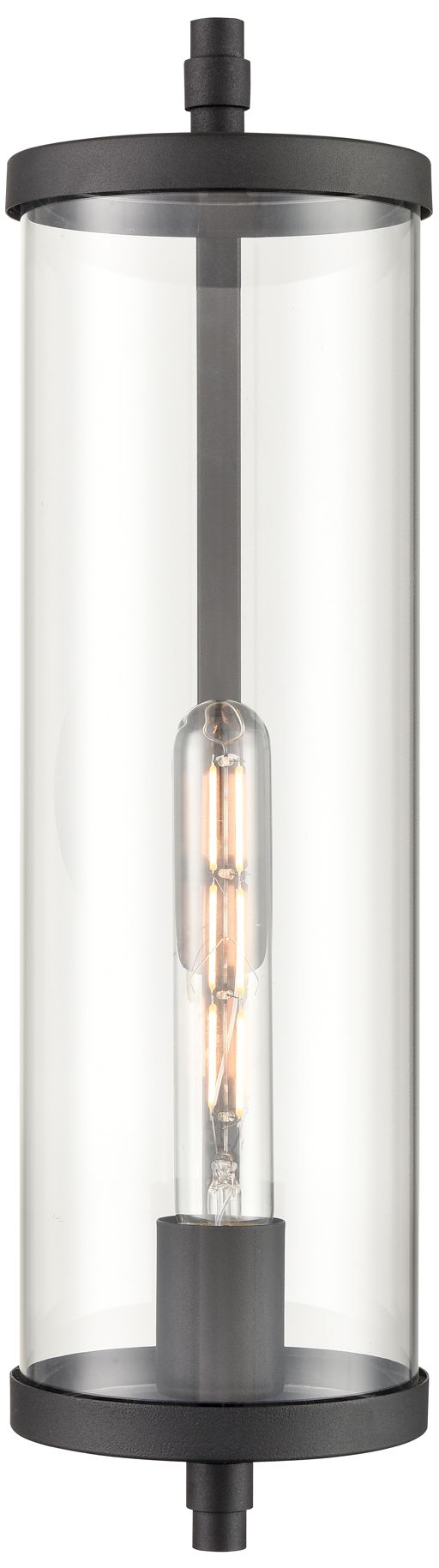 Image 2 Millennium Beckham Outdoor Wall Sconce Textured Black more views