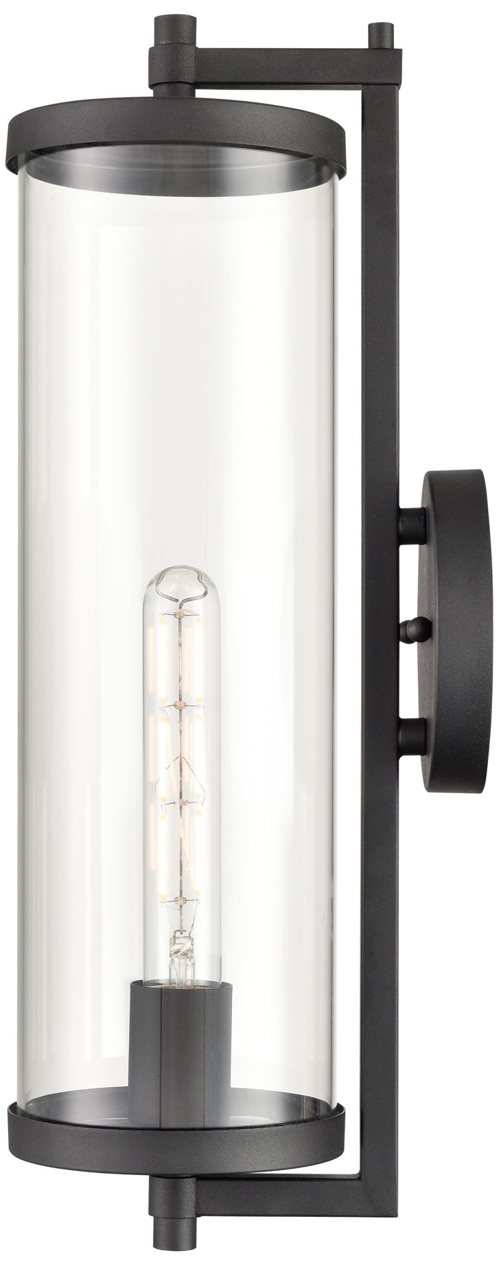 Image 3 Millennium Beckham Outdoor Wall Sconce Textured Black more views