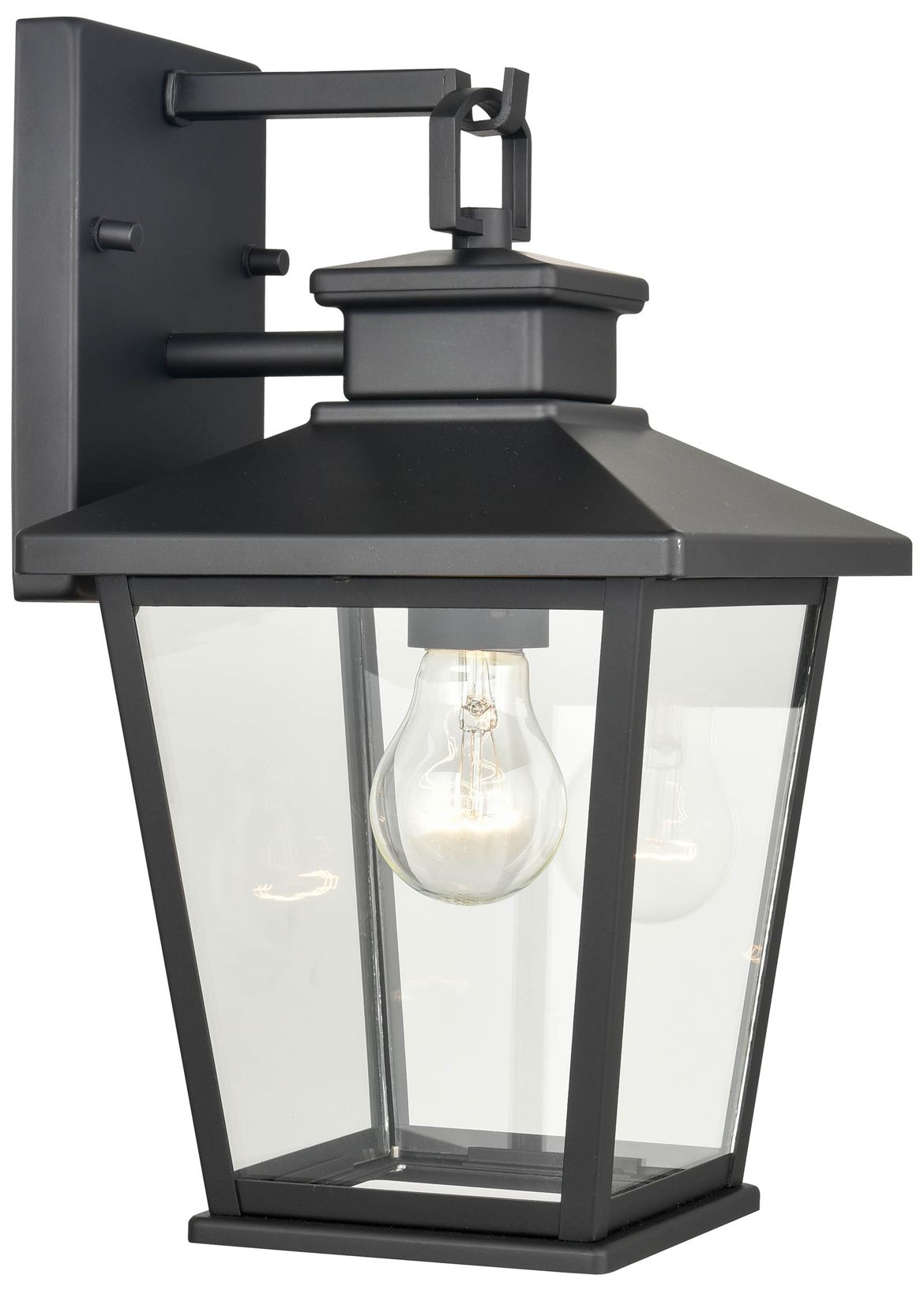 Millennium Bellmon 1-Light 13.25" Powder Coated Black Outdoor Wall Sconce