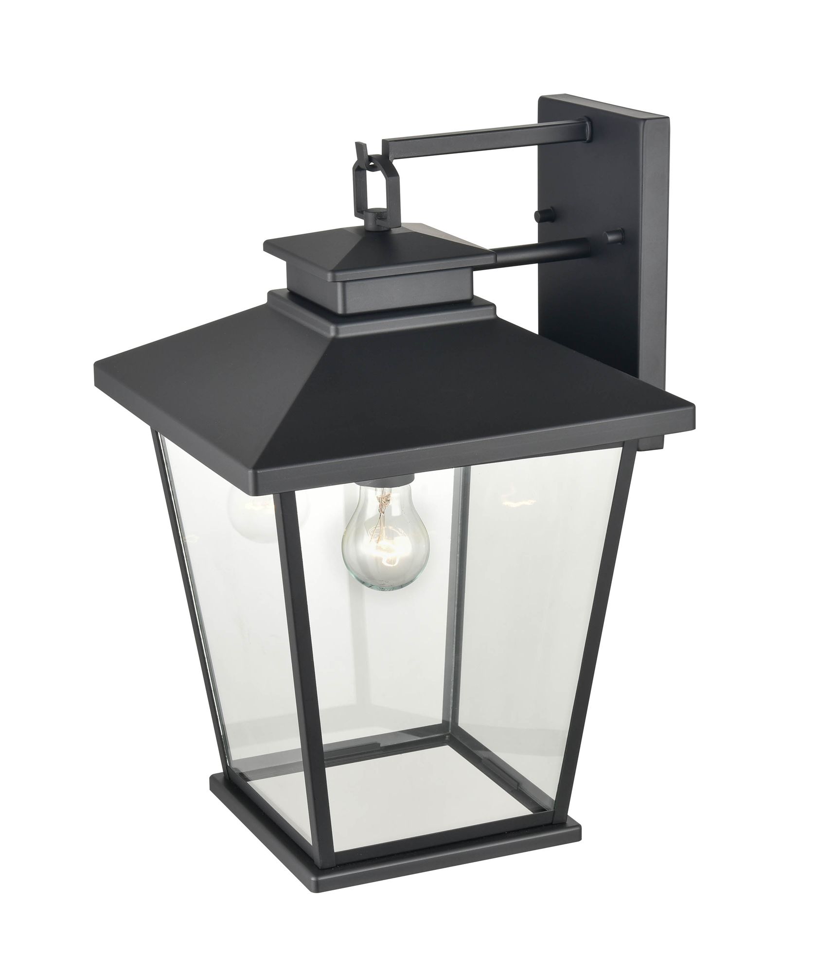 Image 2 Millennium Bellmon 1-Light 17.5" Powder Coated Black Outdoor Wall Sconce more views