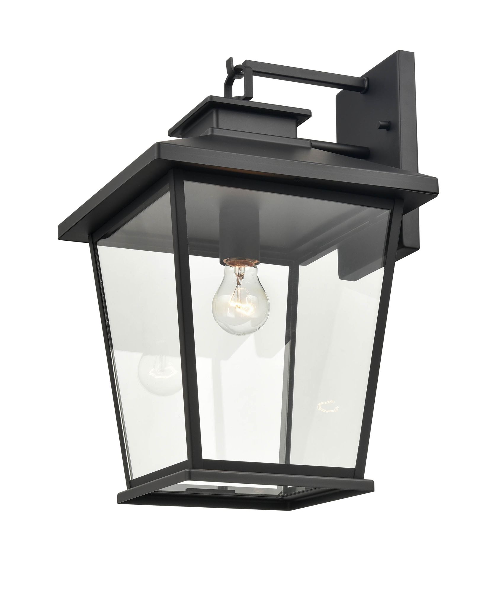Image 3 Millennium Bellmon 1-Light 17.5" Powder Coated Black Outdoor Wall Sconce more views